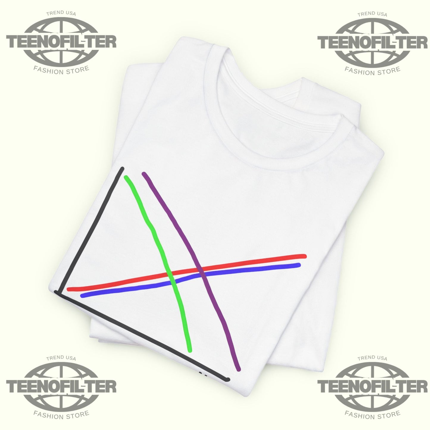 1970s vs Now Graph T-shirt Printify