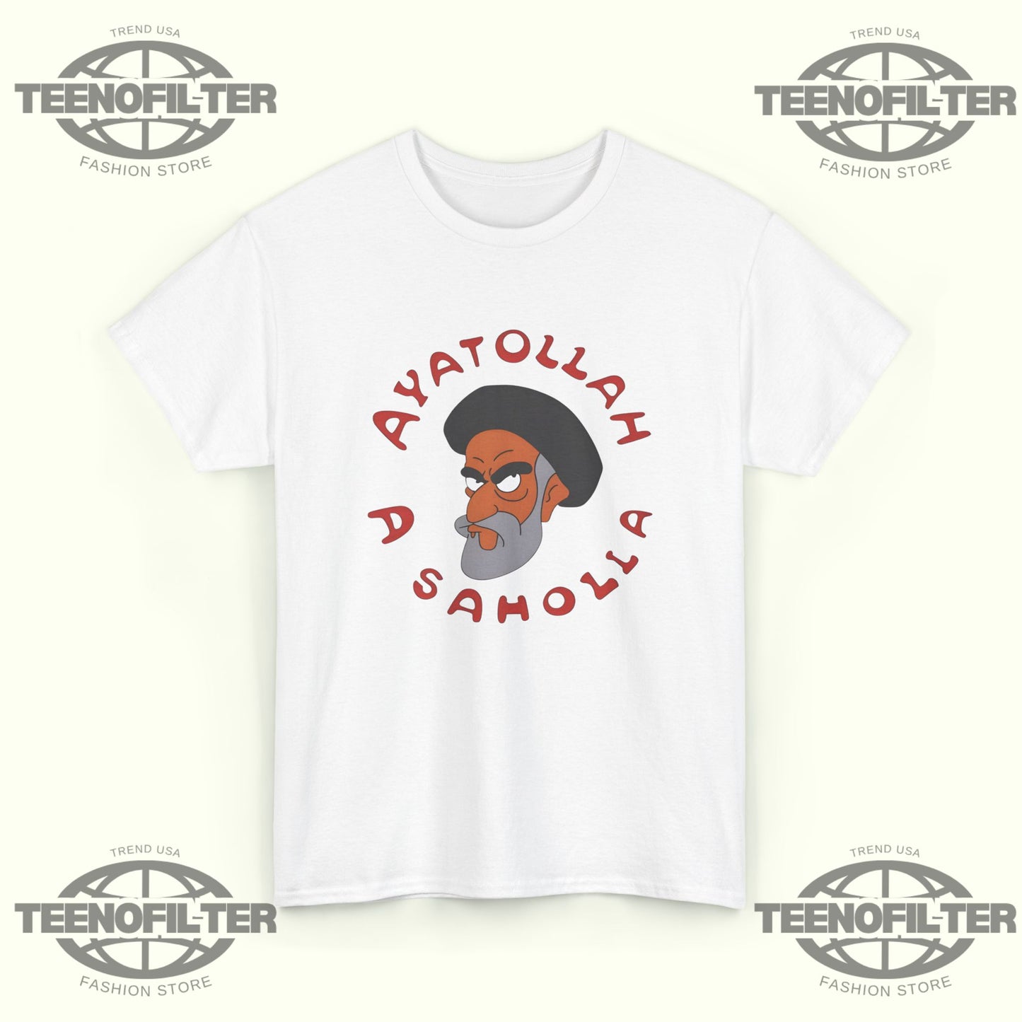 Simpsons Ayatollah T-Shirt – Deep Cut Retro Cartoon Reference Tee for True Fans - Tee No Filter