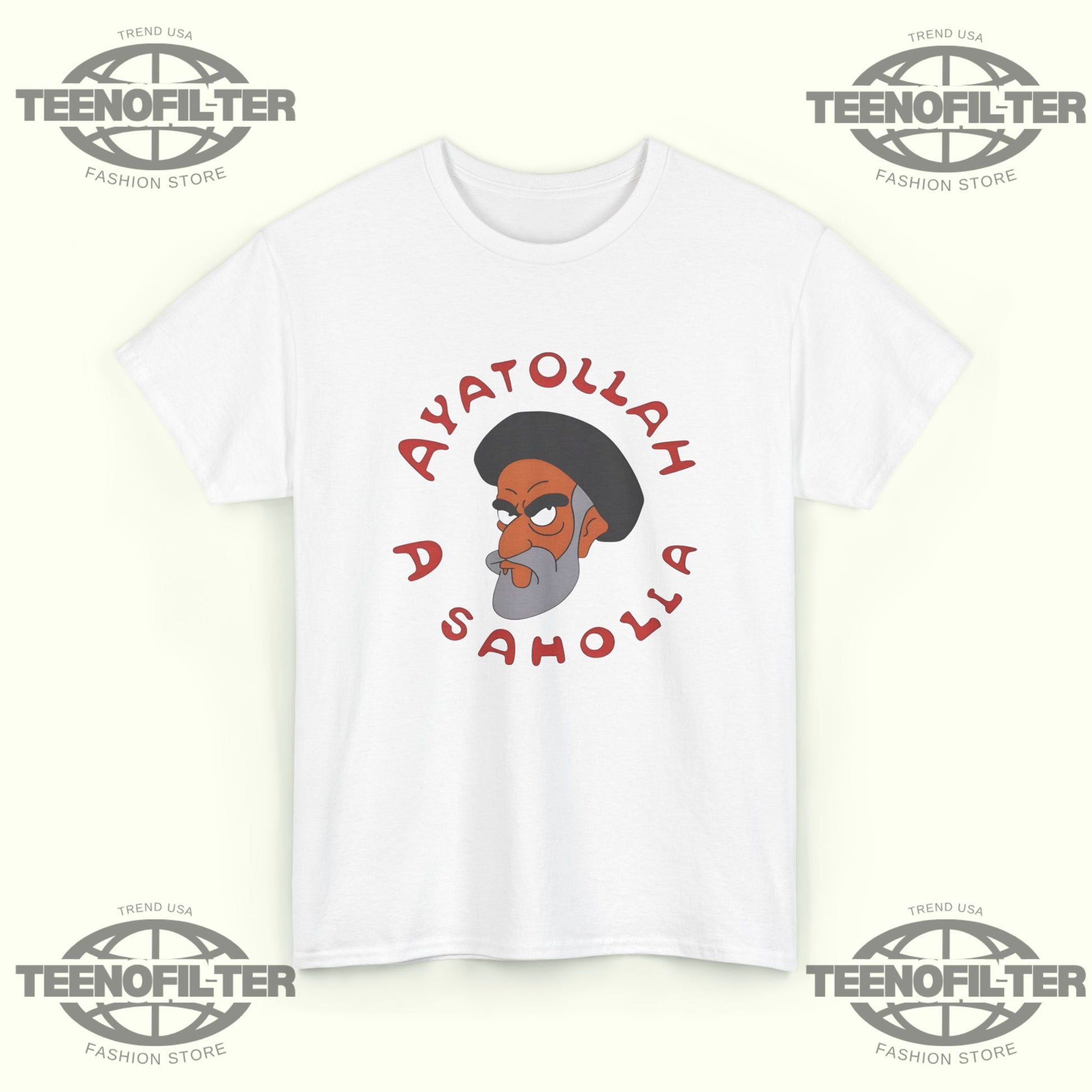 Simpsons Ayatollah T-Shirt – Deep Cut Retro Cartoon Reference Tee for True Fans - Tee No Filter