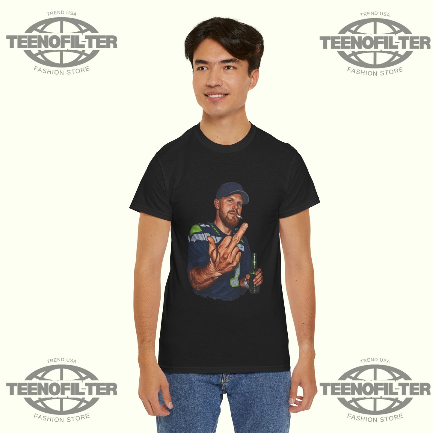 Sam Darnold Middle Finger T-shirt - Tee No Filter