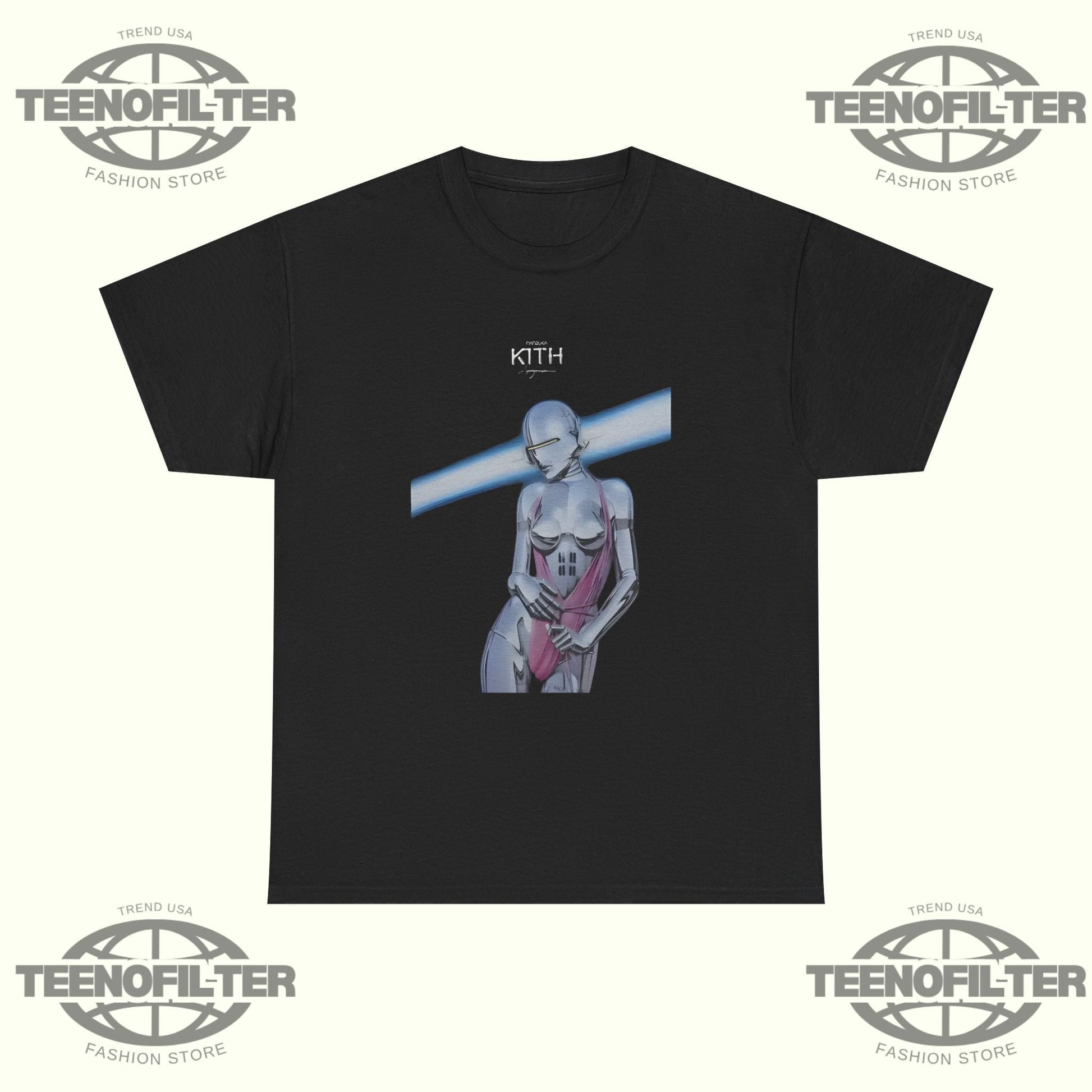 Julio Rodriguez Kith T-Shirt – Futuristic Artwear Statement Inspired by Sorayama Aesthetics Printify