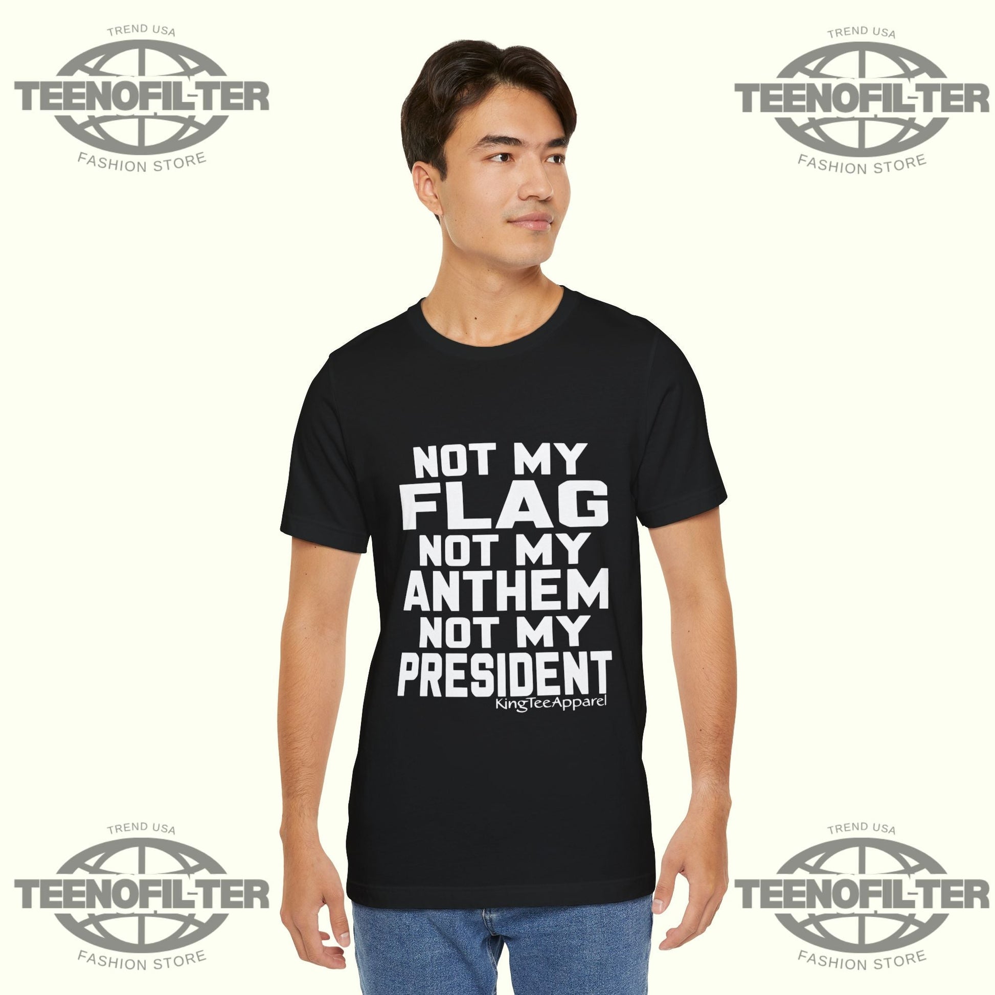 Not My Flag Not My Anthem Not My President T-Shirt Printify