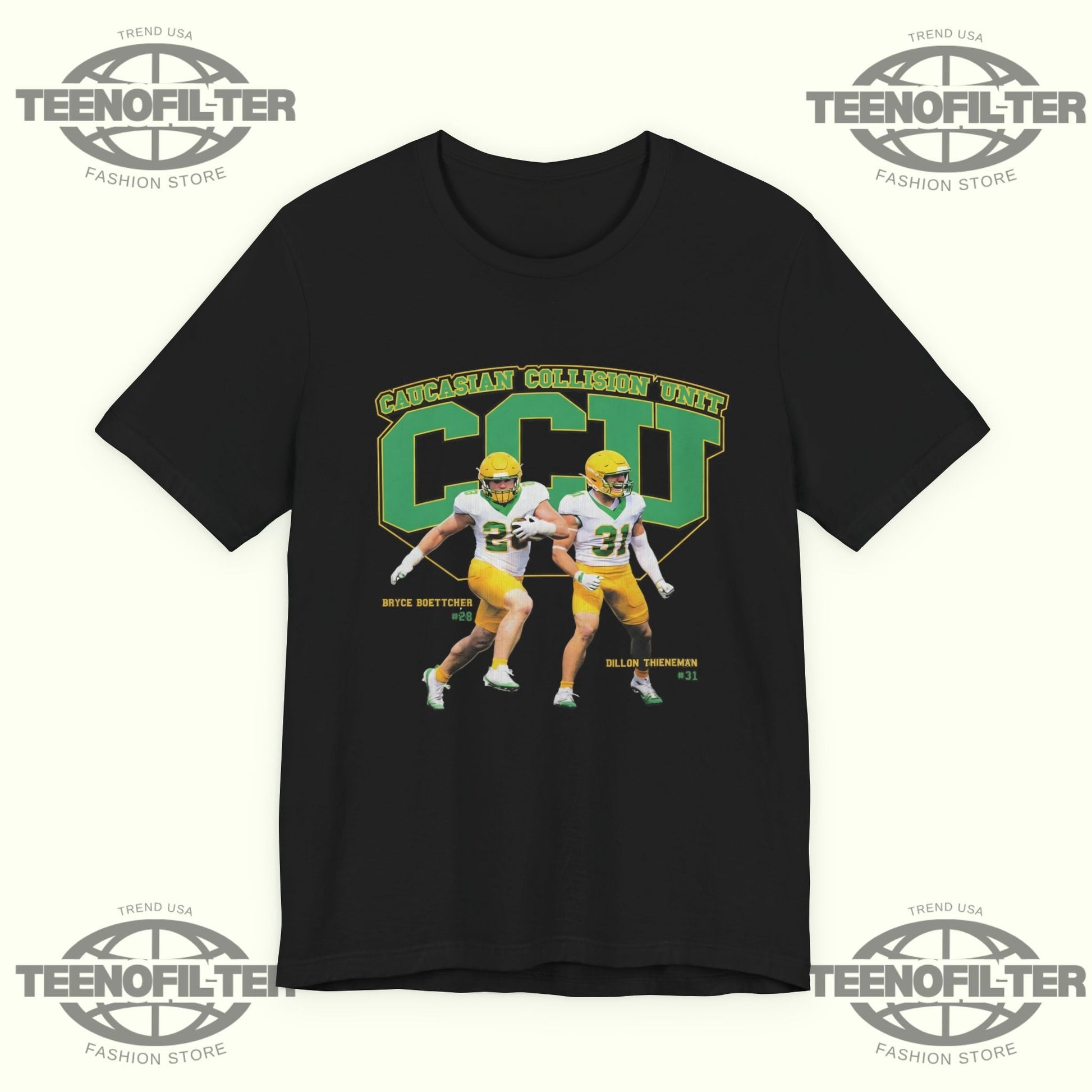 Bryce Boettcher and Dillon Thieneman Wearing CCU T-Shirt Printify