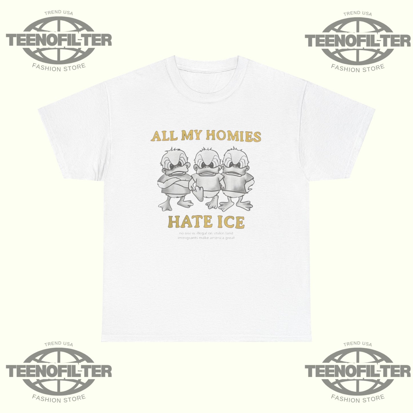 All My Homies Hate ICE T-Shirt - Tee No Filter