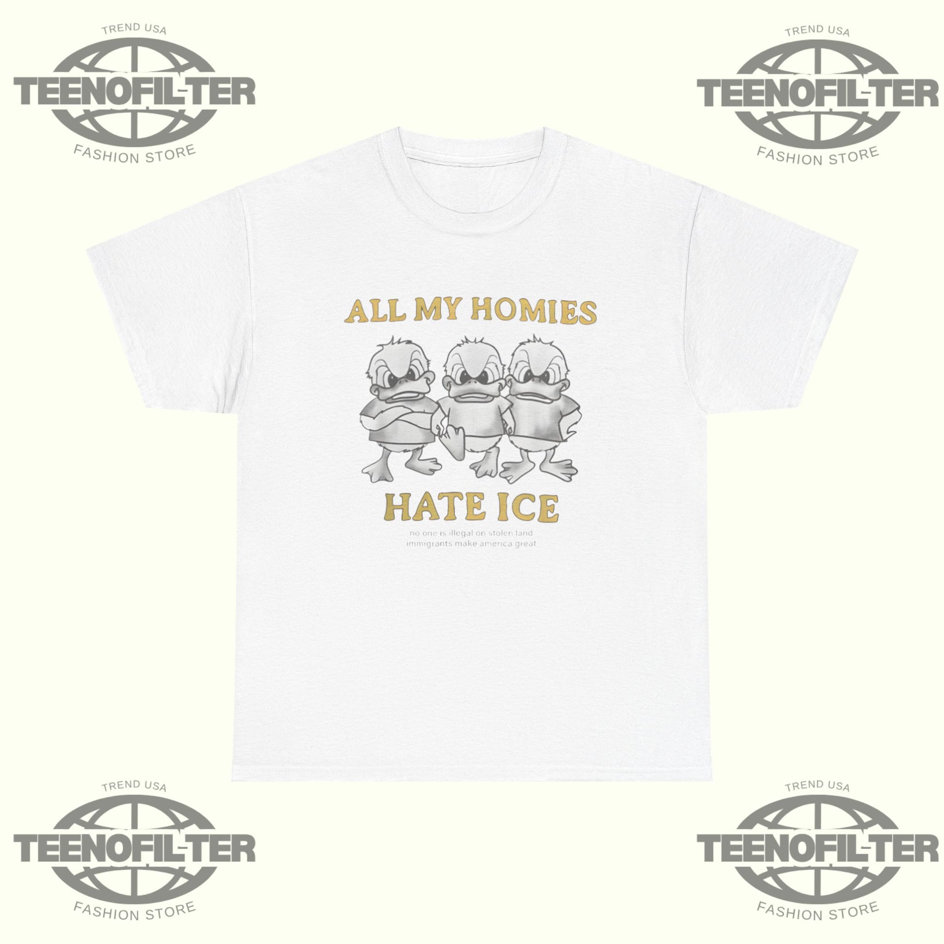 All My Homies Hate ICE T-Shirt - Tee No Filter