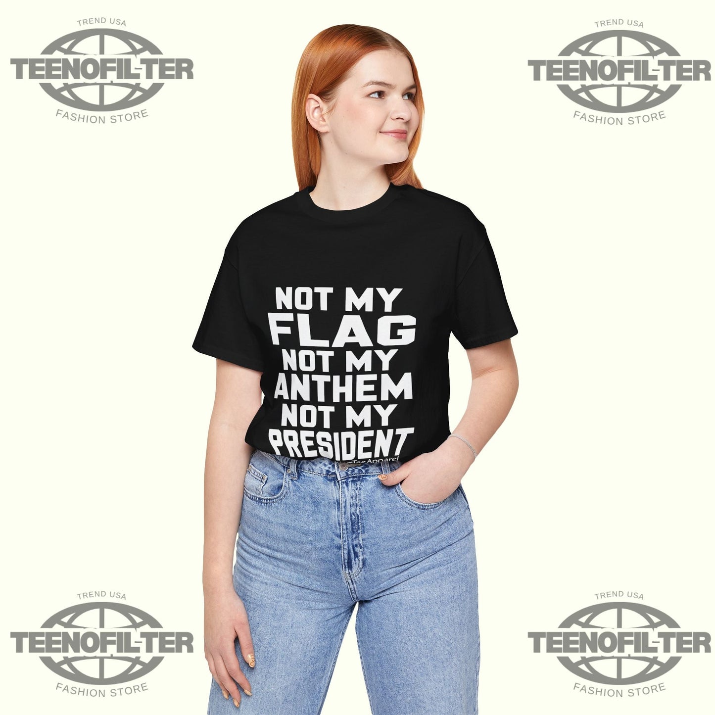 Not My Flag Not My Anthem Not My President T-Shirt Printify
