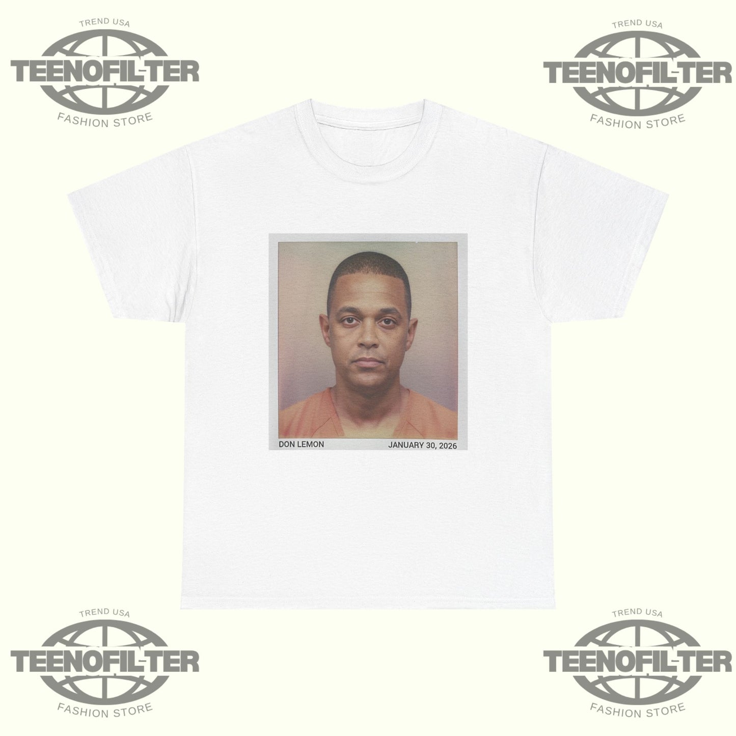 Don Lemon Mugshot Energy T-shirt - Tee No Filter
