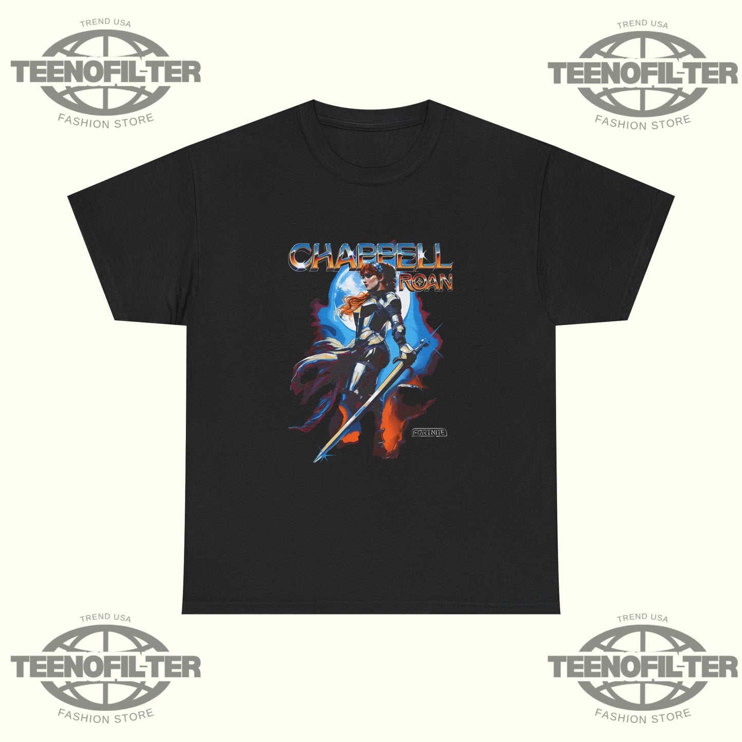 Chappell Roan Fortnite Fantasy Warrior T-Shirt – Retro Arcade RPG Pop Icon Crossover Tee - Tee No Filter