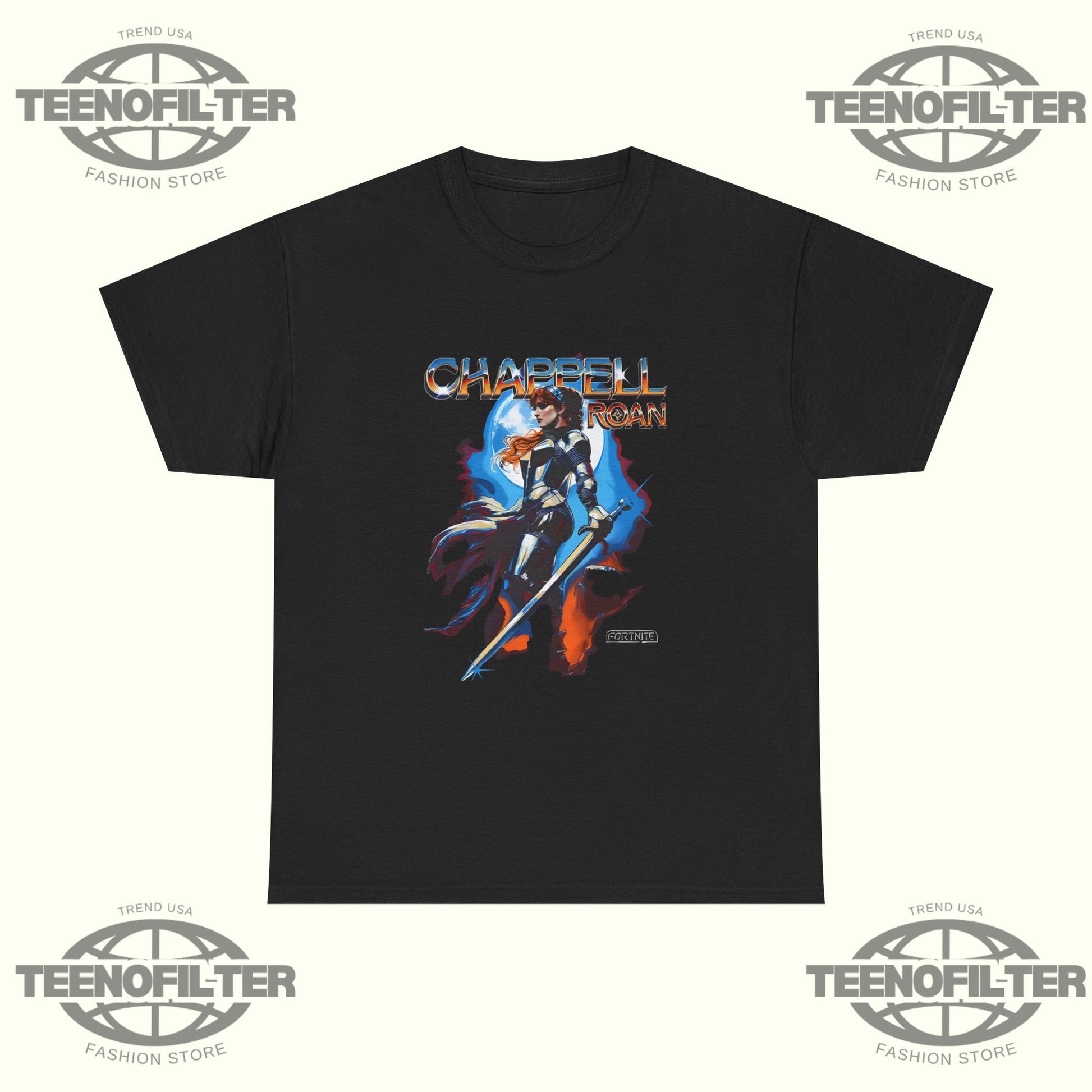 Chappell Roan Fortnite Fantasy Warrior T-Shirt – Retro Arcade RPG Pop Icon Crossover Tee - Tee No Filter