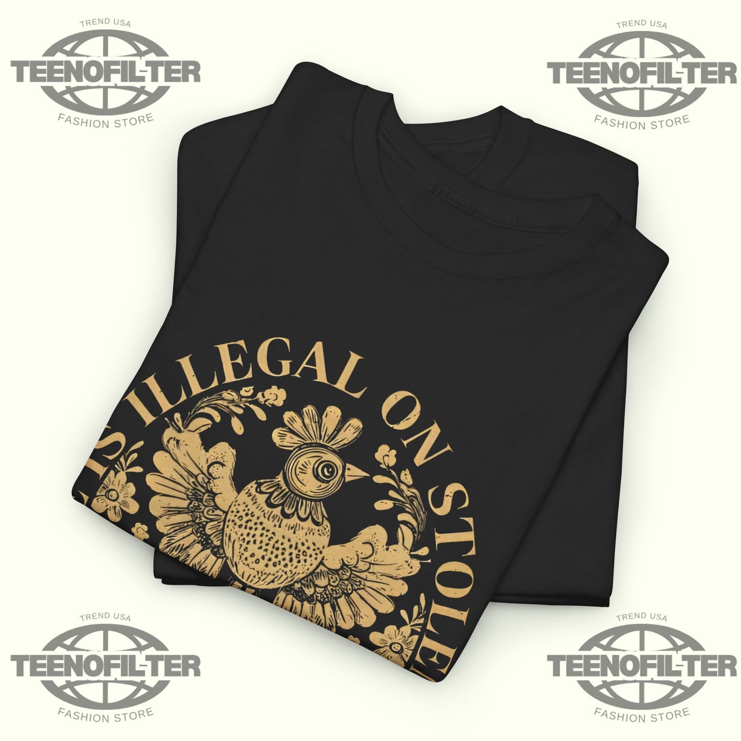No One Is Illegal On Stolen Land T-shirt - Tee No Filter