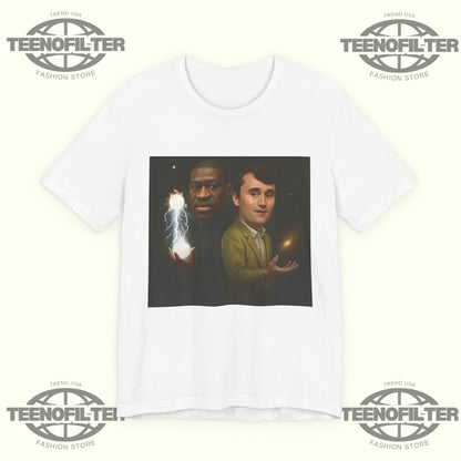 George Floyd And Charlie Kirk Wizard T-Shirt Printify