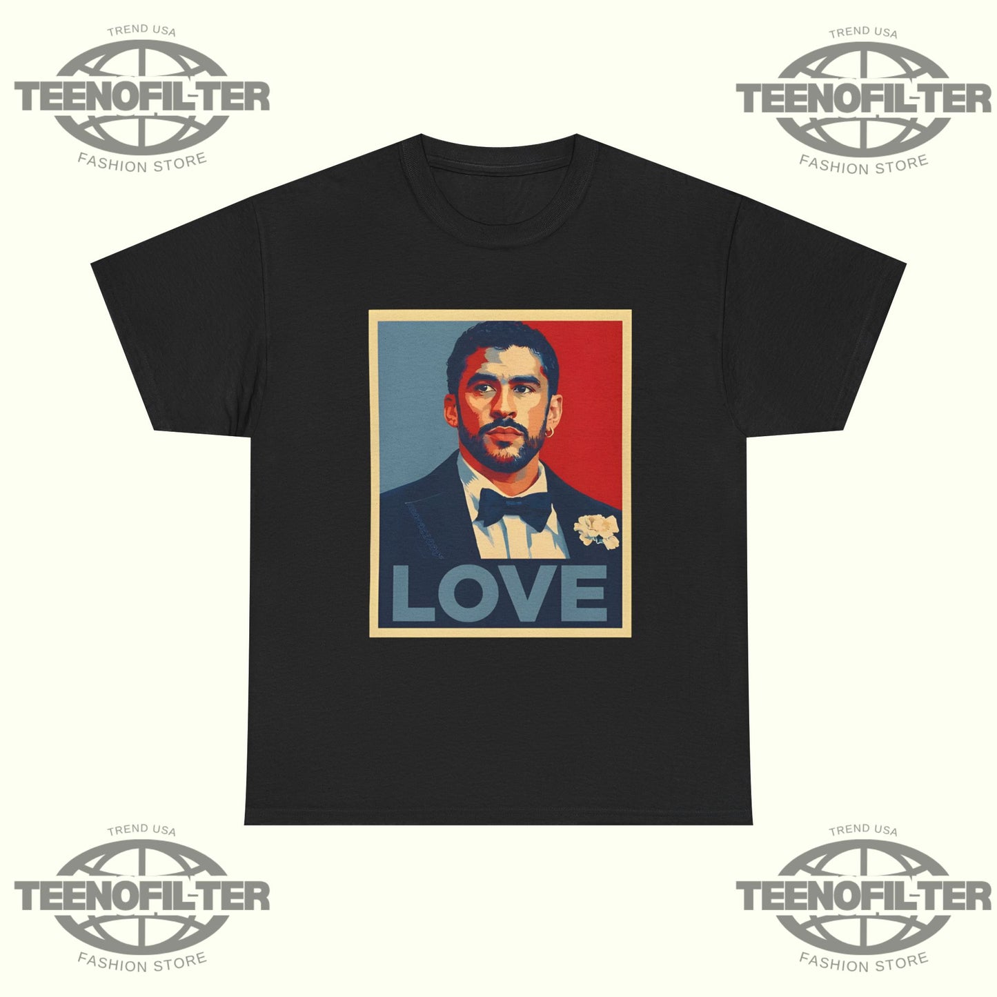 Bad Bunny Love T-Shirt - Tee No Filter