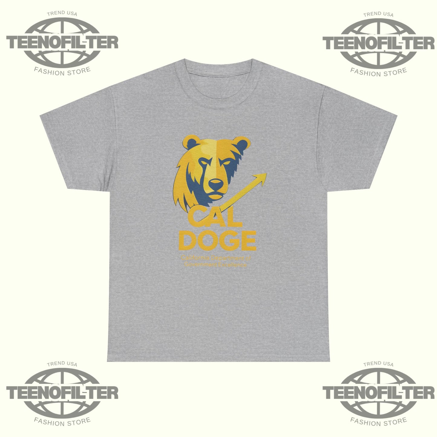 Doge California Department of Government Efficiency T-shirt - Tee No Filter