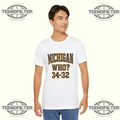 Hannah Montoya Michigan Who 34 32 T-Shirt Printify