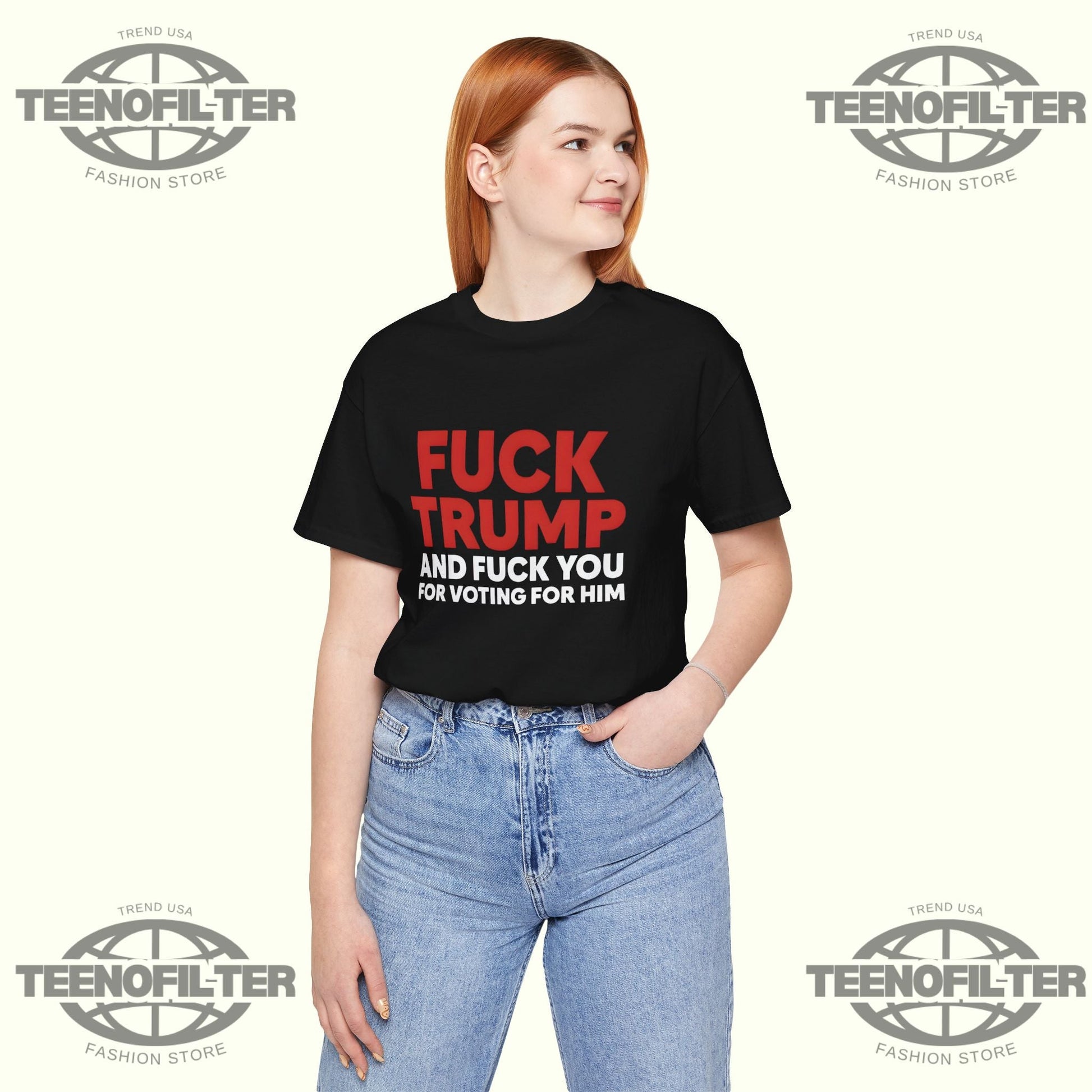 Fuck Trump And Fuck You For Voting For Him T-Shirt Printify