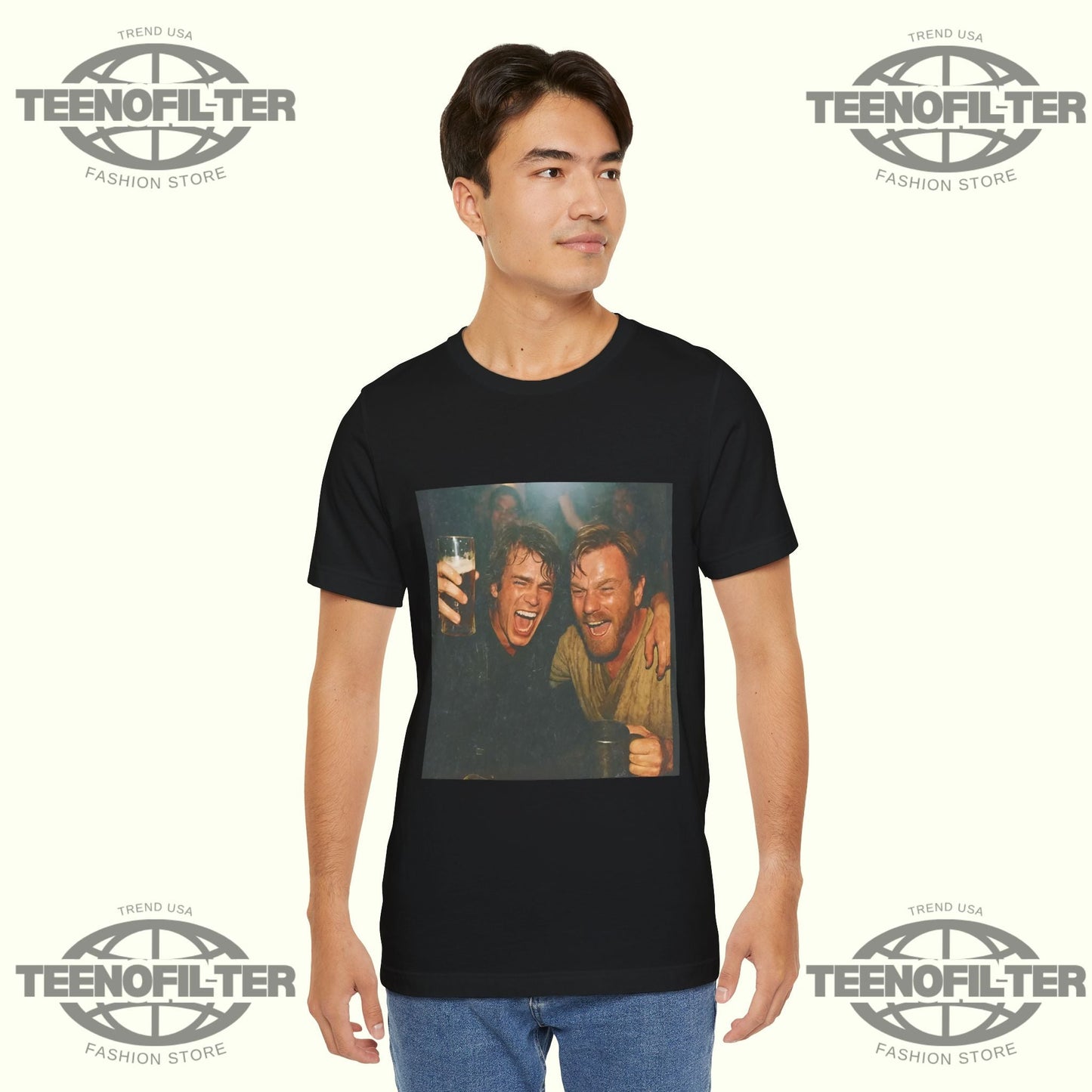 Anakin Skywalker and Obi-Wan Kenobi T-shirt Printify