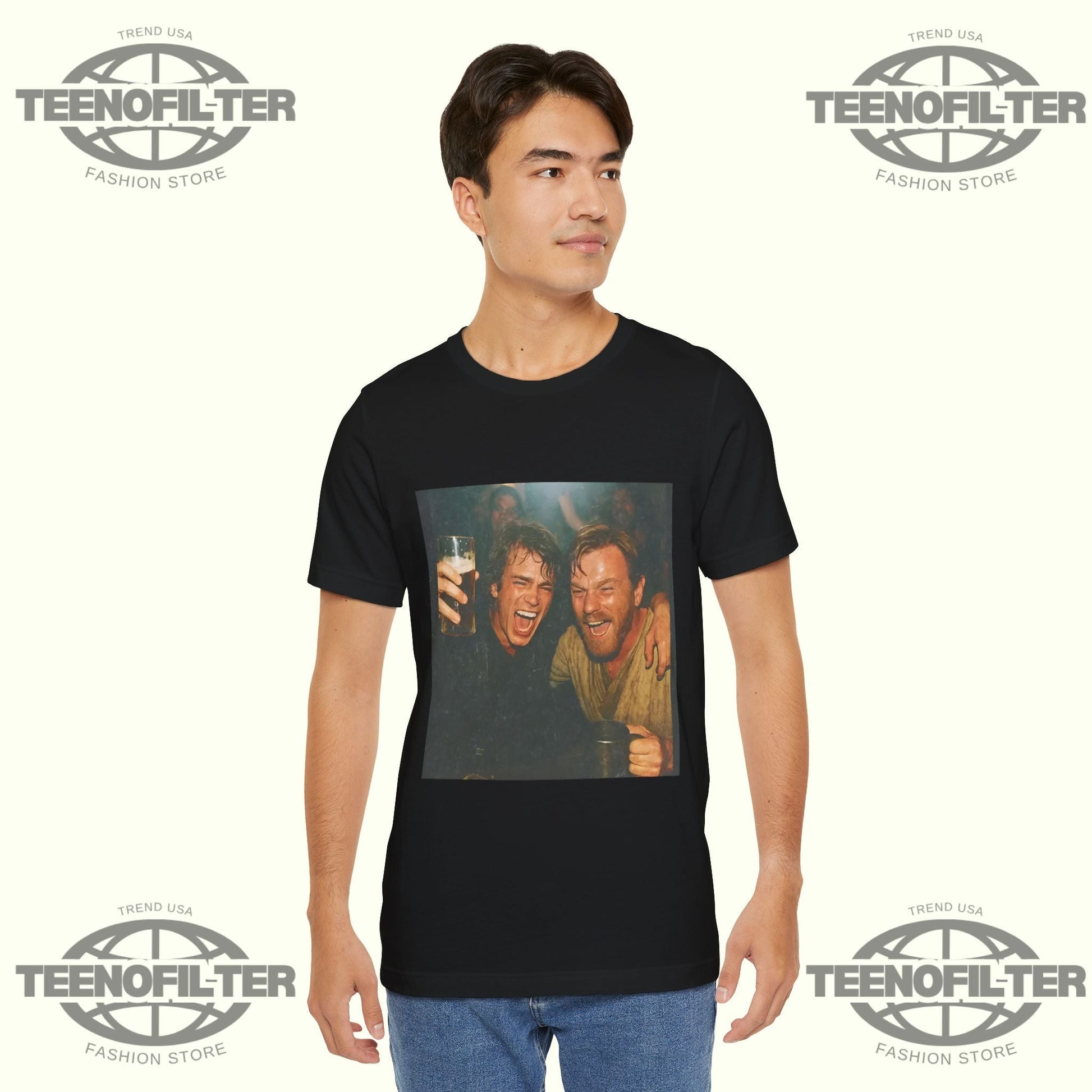 Anakin Skywalker and Obi-Wan Kenobi T-shirt Printify