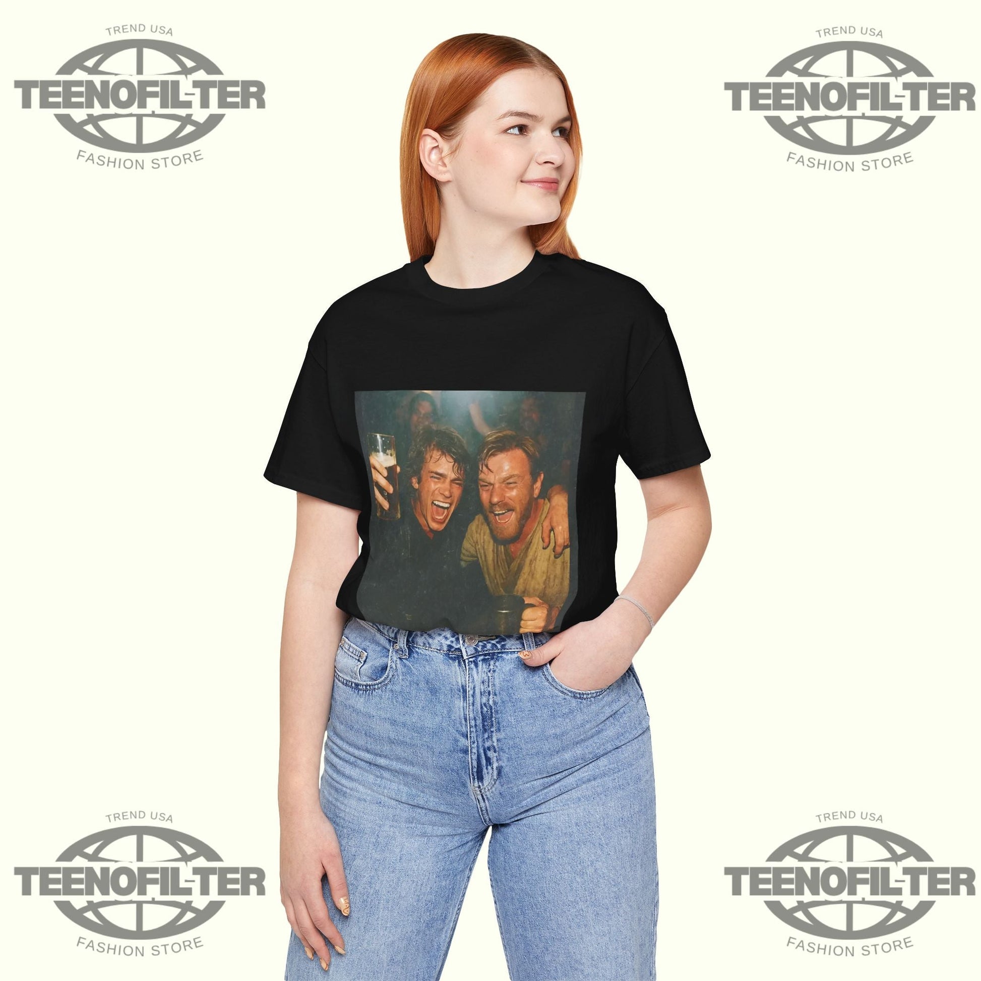 Anakin Skywalker and Obi-Wan Kenobi T-shirt Printify
