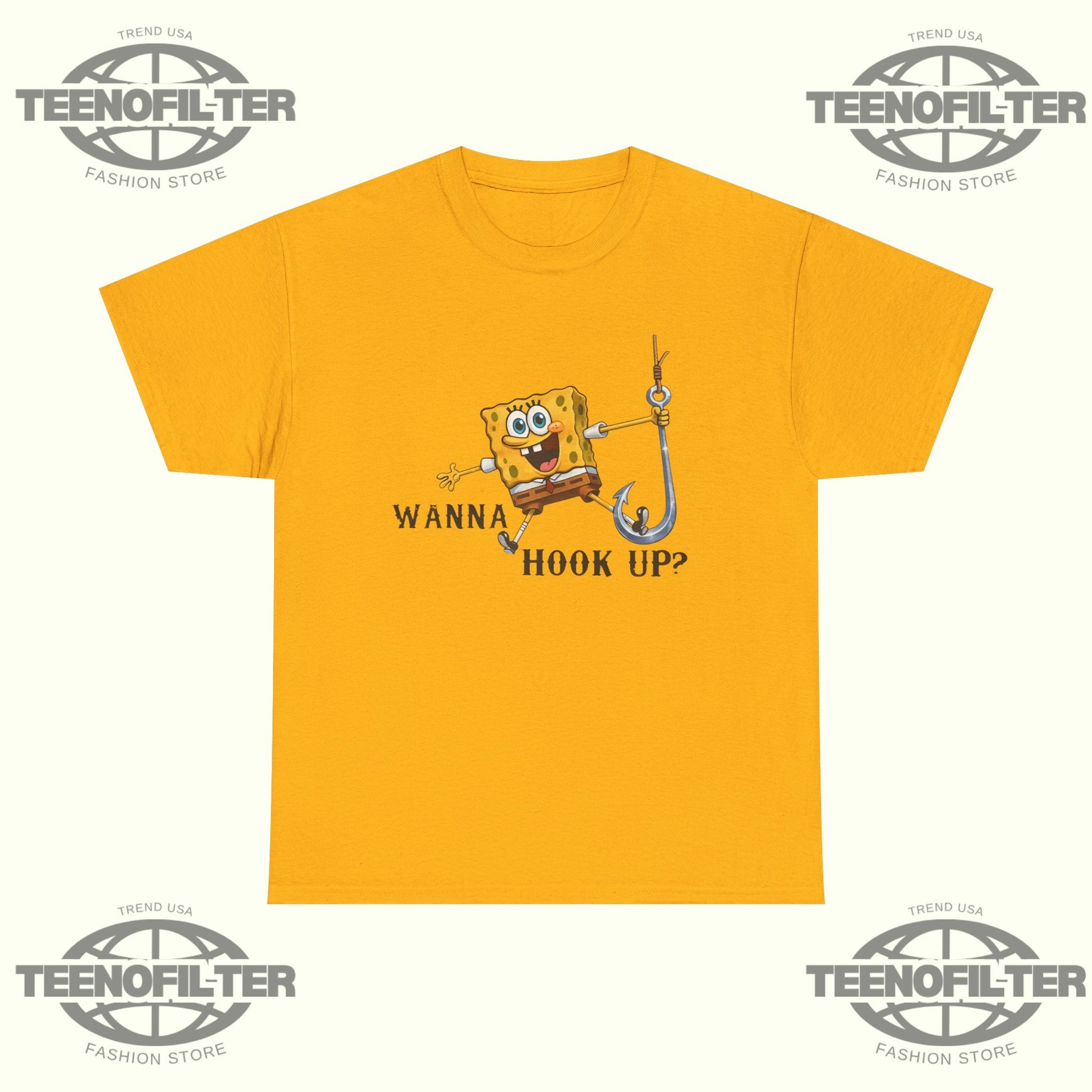 SpongeBob Wanna Hook Up T-Shirt - Tee No Filter