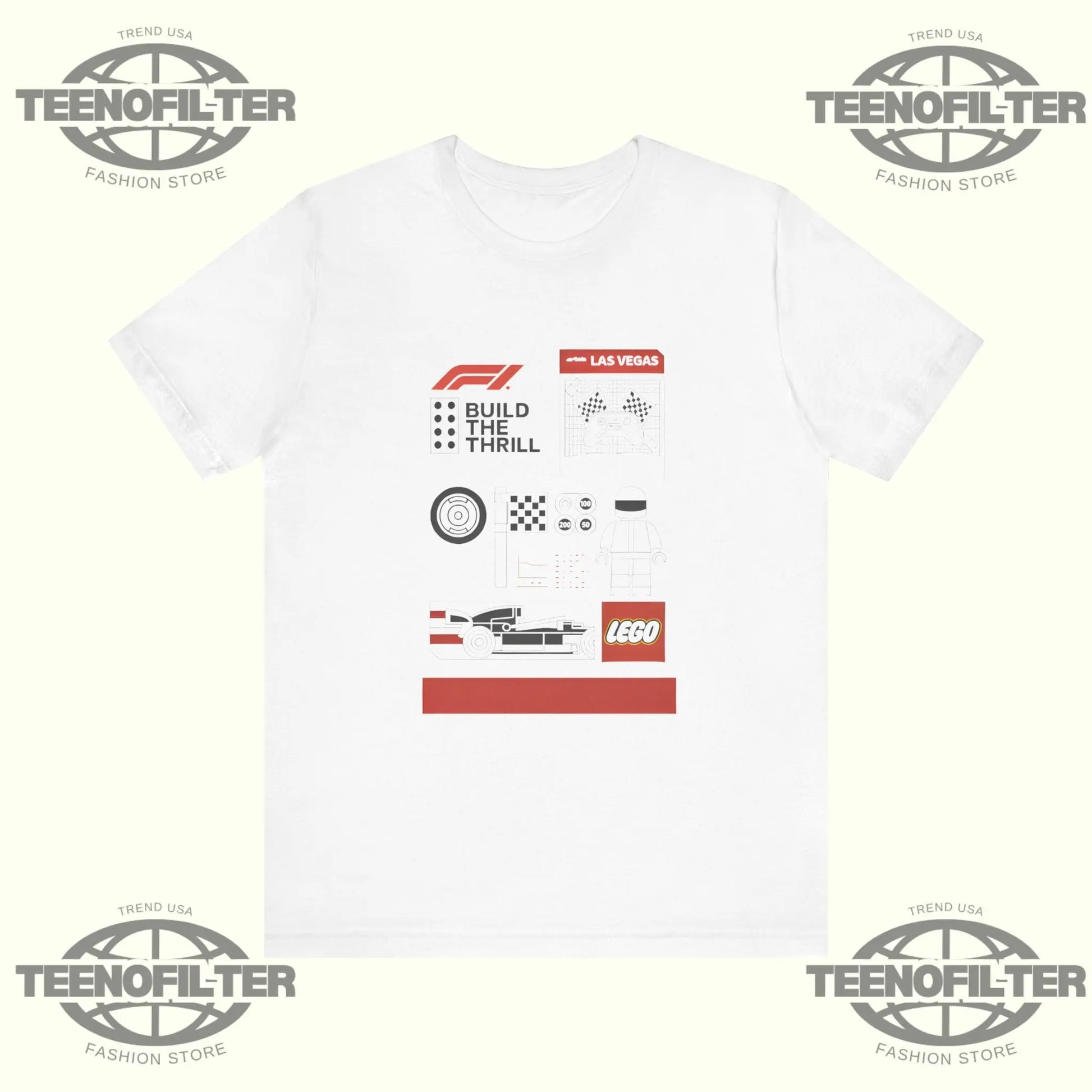 Build The Thrill Las Vegas LEGO T-Shirt Printify