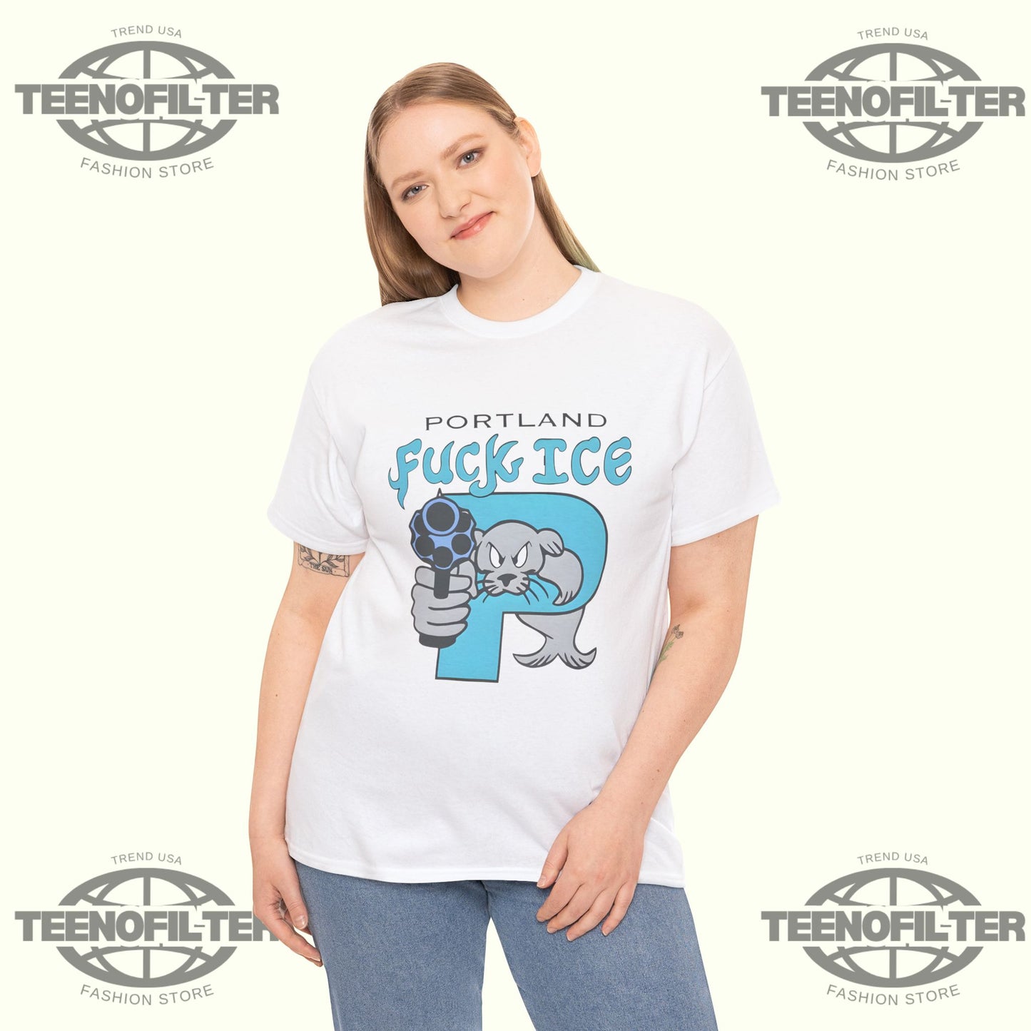 Portland Fuck ICE T-Shirt - Tee No Filter
