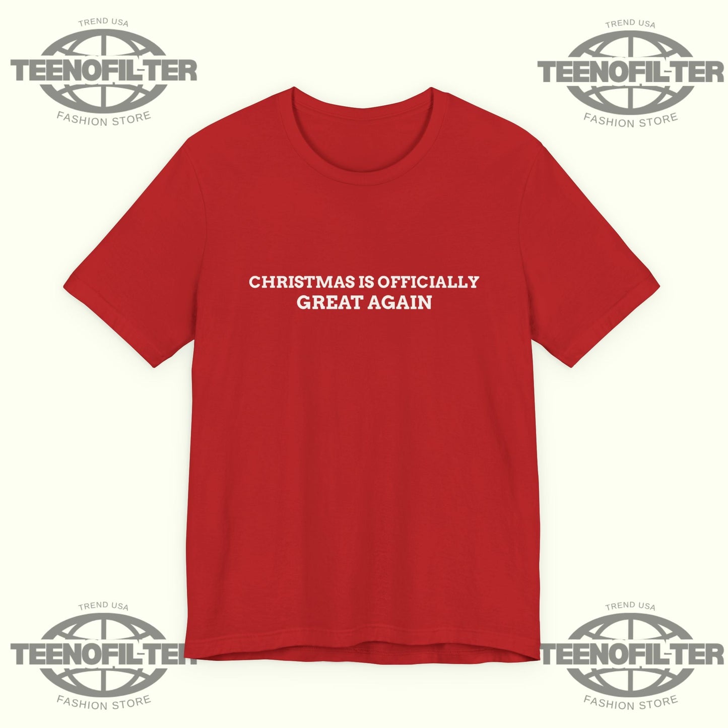 Christmas Is Officially Great Again T-Shirt Printify