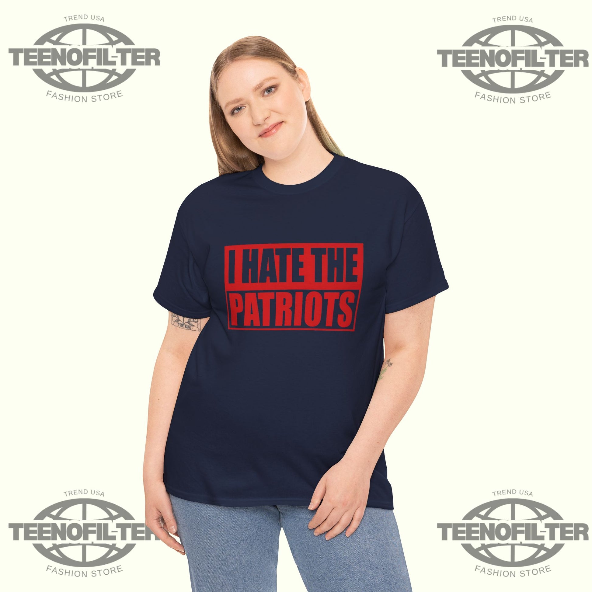 I Hate The Patriots T-Shirt - Tee No Filter