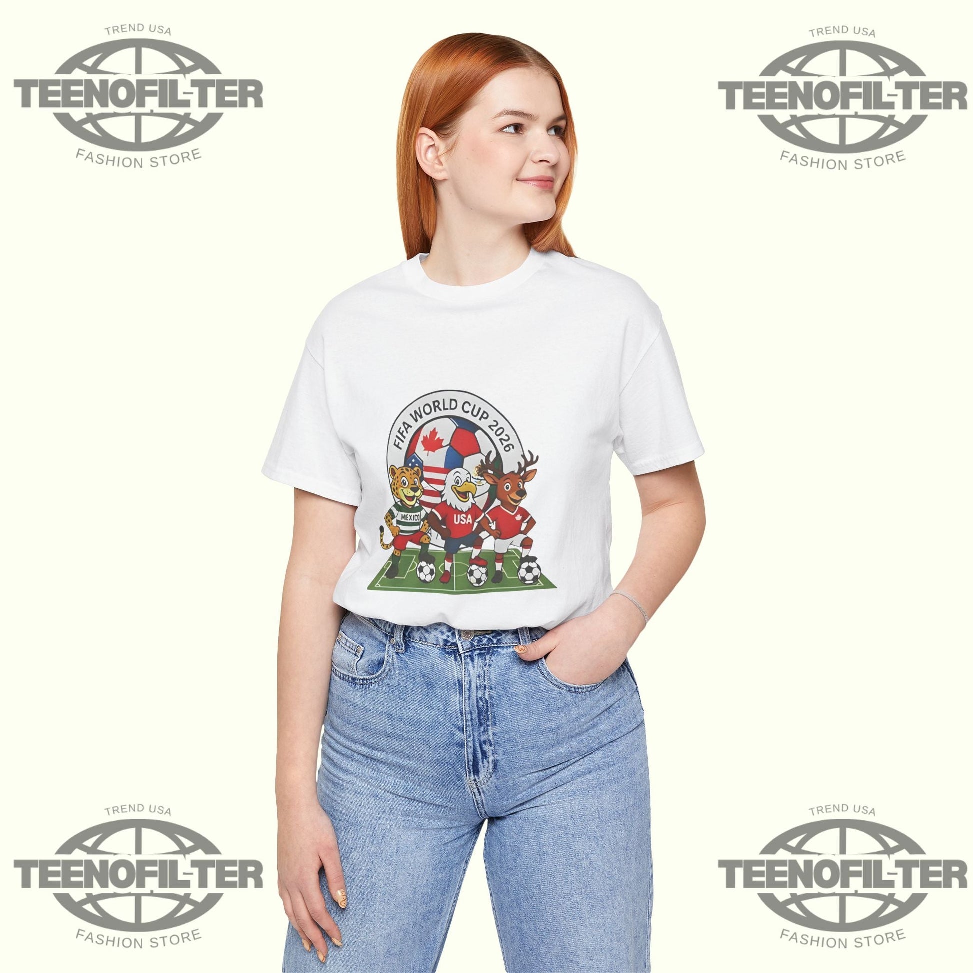 USA Soccer Mascots World Cup 2026 T-Shirt Printify