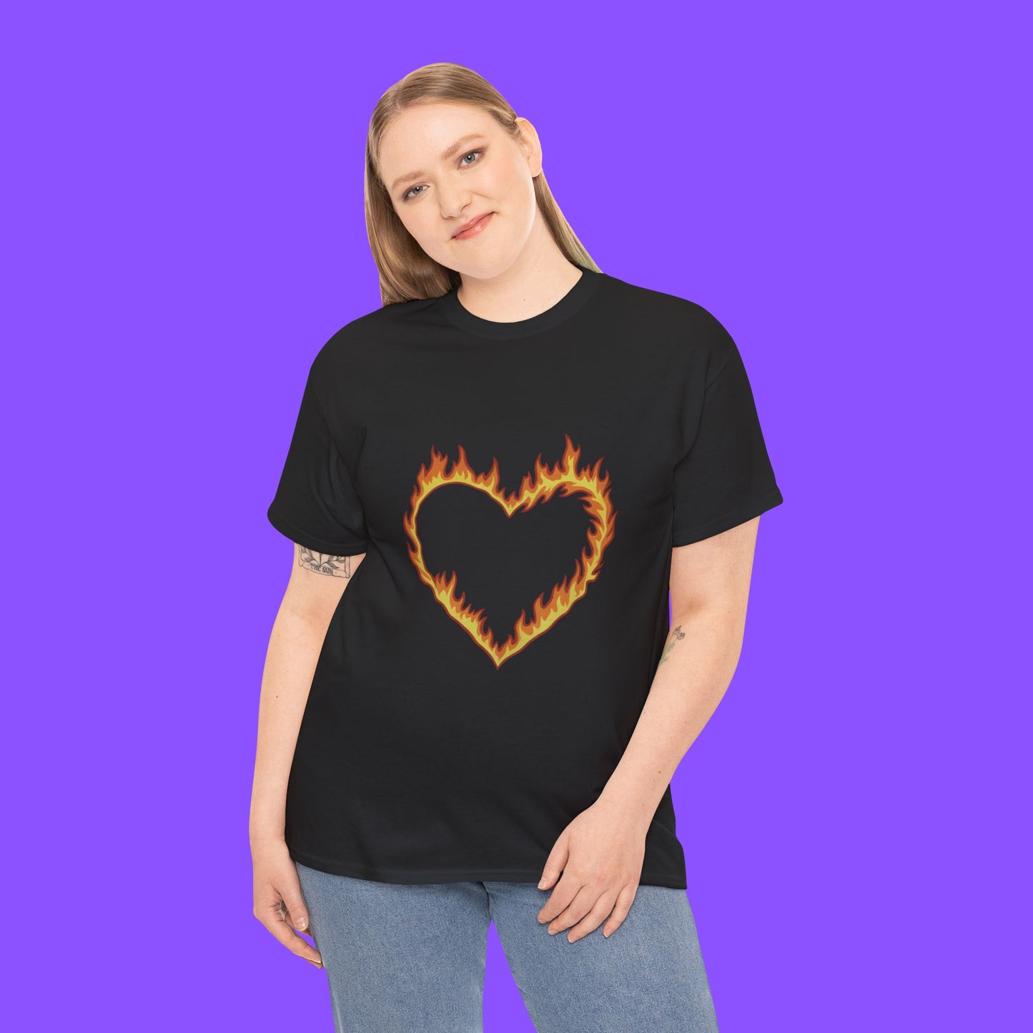 High Potential Morgan Croft Fire Heart Shirt