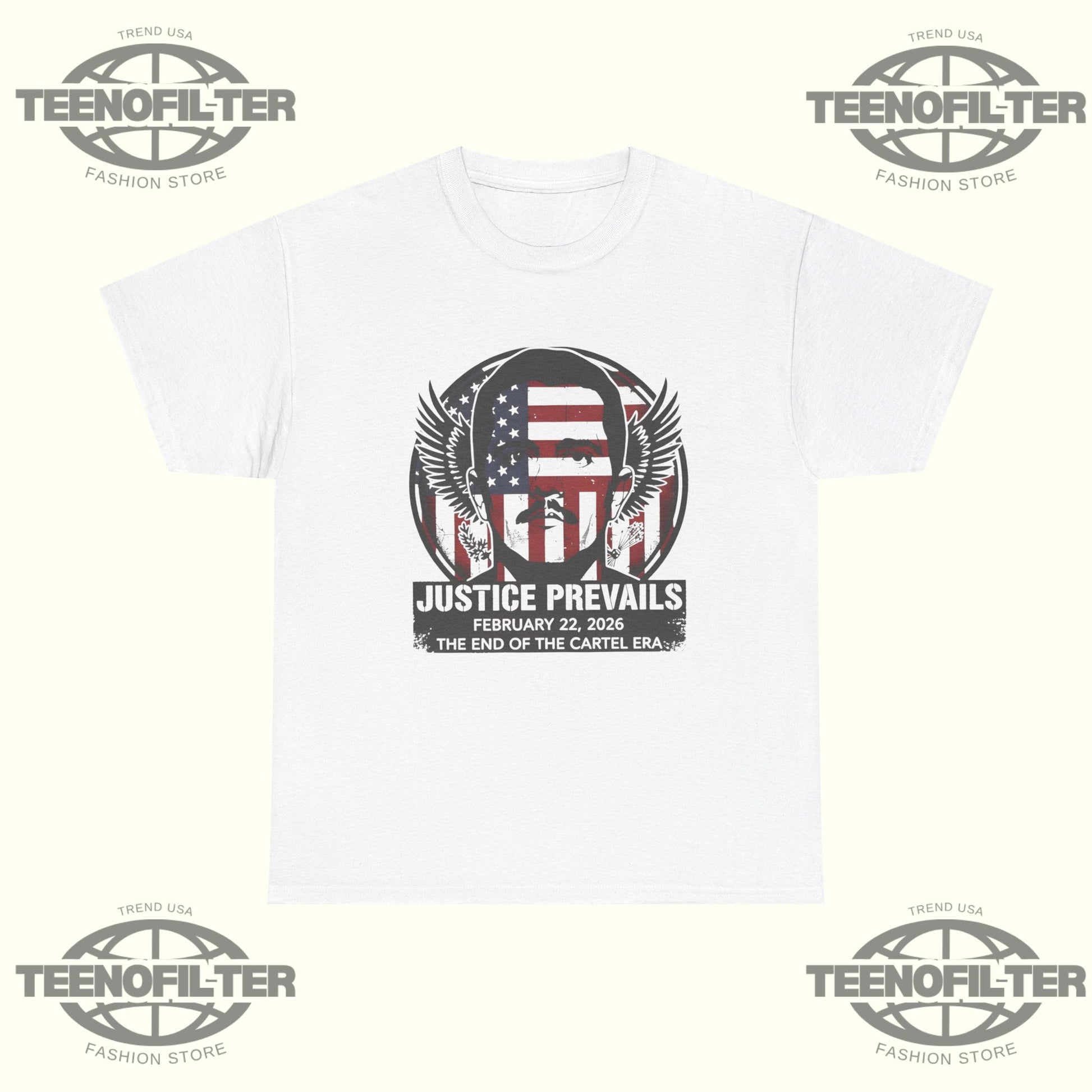 Justice Prevails El Mencho Capture Tribute T-Shirt - Tee No Filter