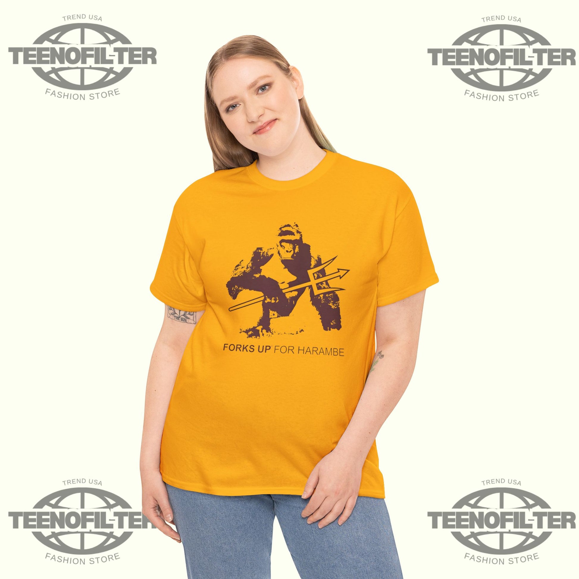 Forks Up For Harambe T-Shirt - Tee No Filter
