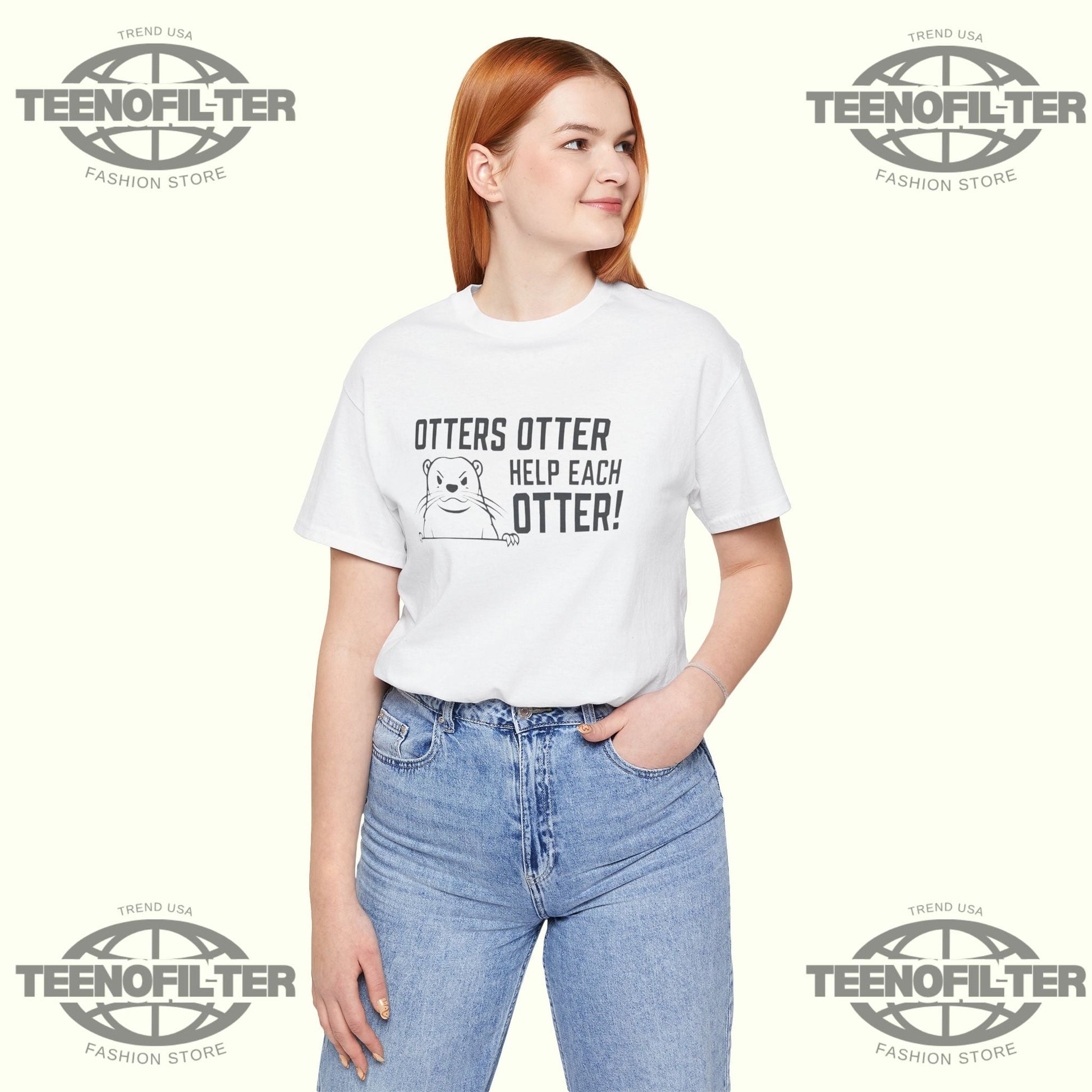 Otters Help Each Otter T-Shirt Printify