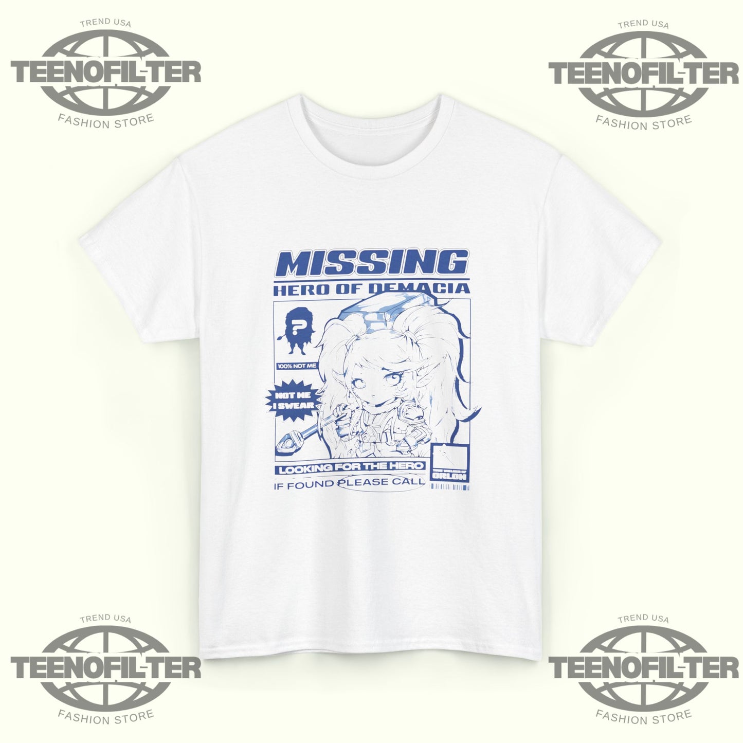 Poppy Missing Hero of Demacia T-Shirt – Manga Style Hammer of Orlon Tribute Tee - Tee No Filter