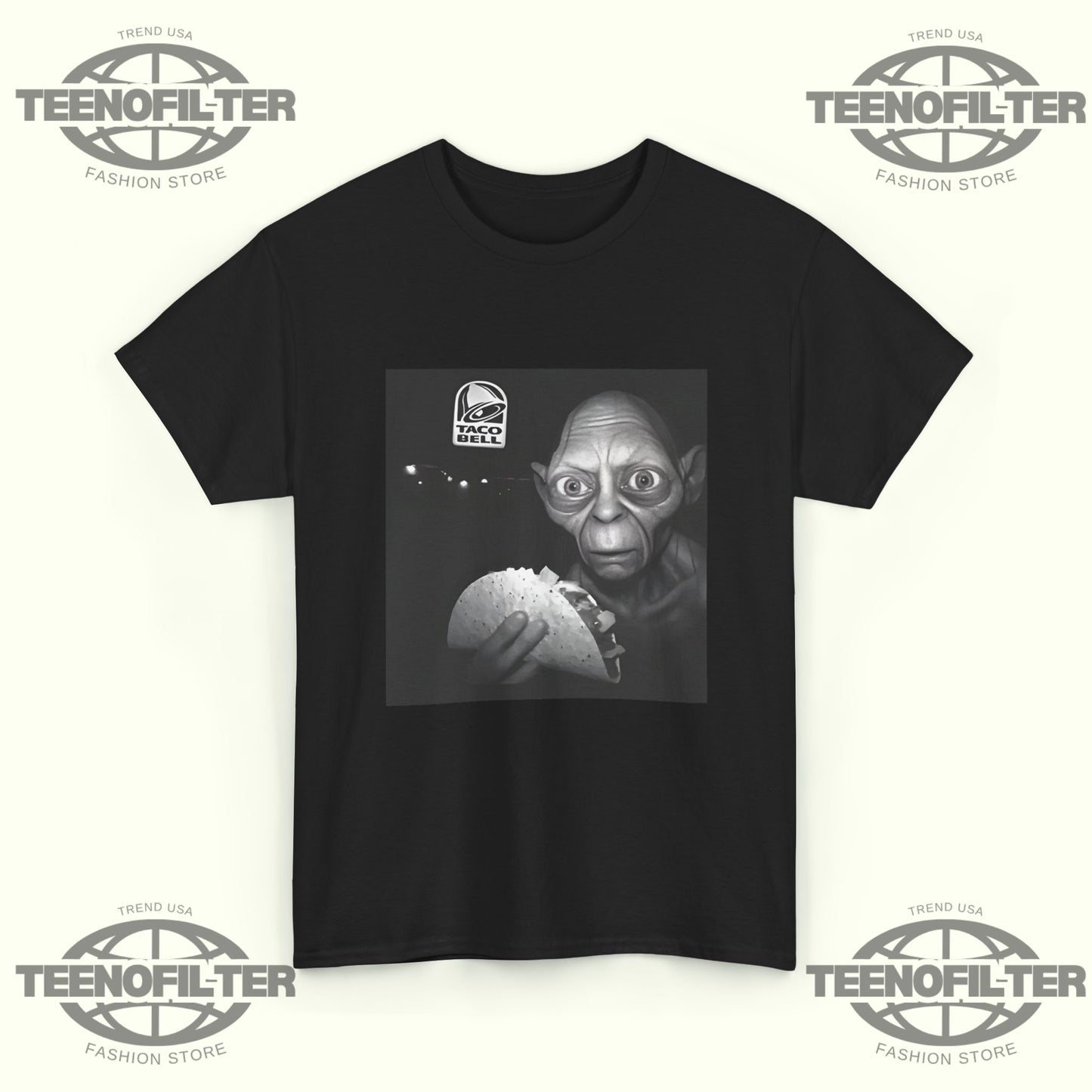 Gollum Taco Bell T-Shirt – Viral Benson Boone LOTR Parody Graphic Tee - Tee No Filter