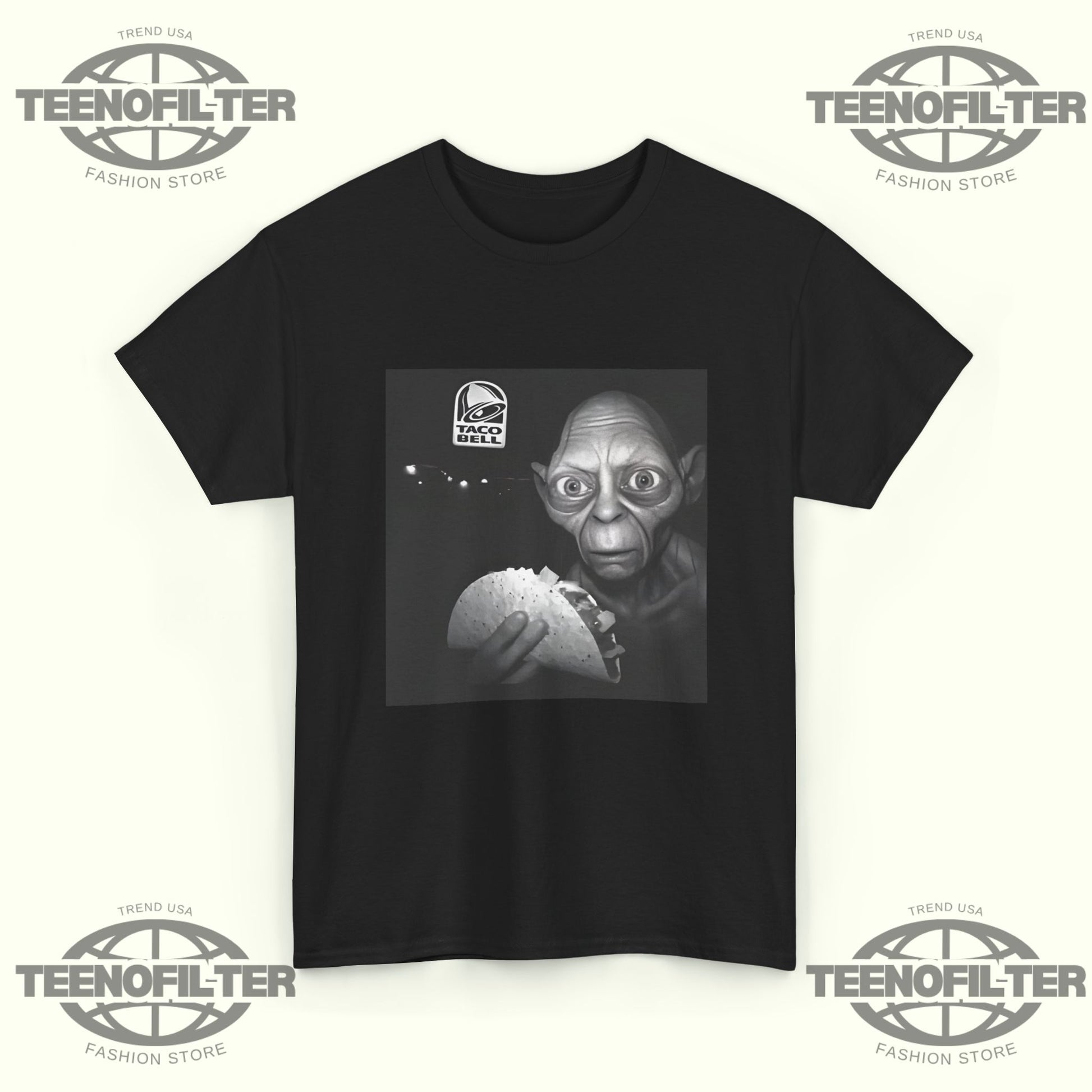 Gollum Taco Bell T-Shirt – Viral Benson Boone LOTR Parody Graphic Tee - Tee No Filter