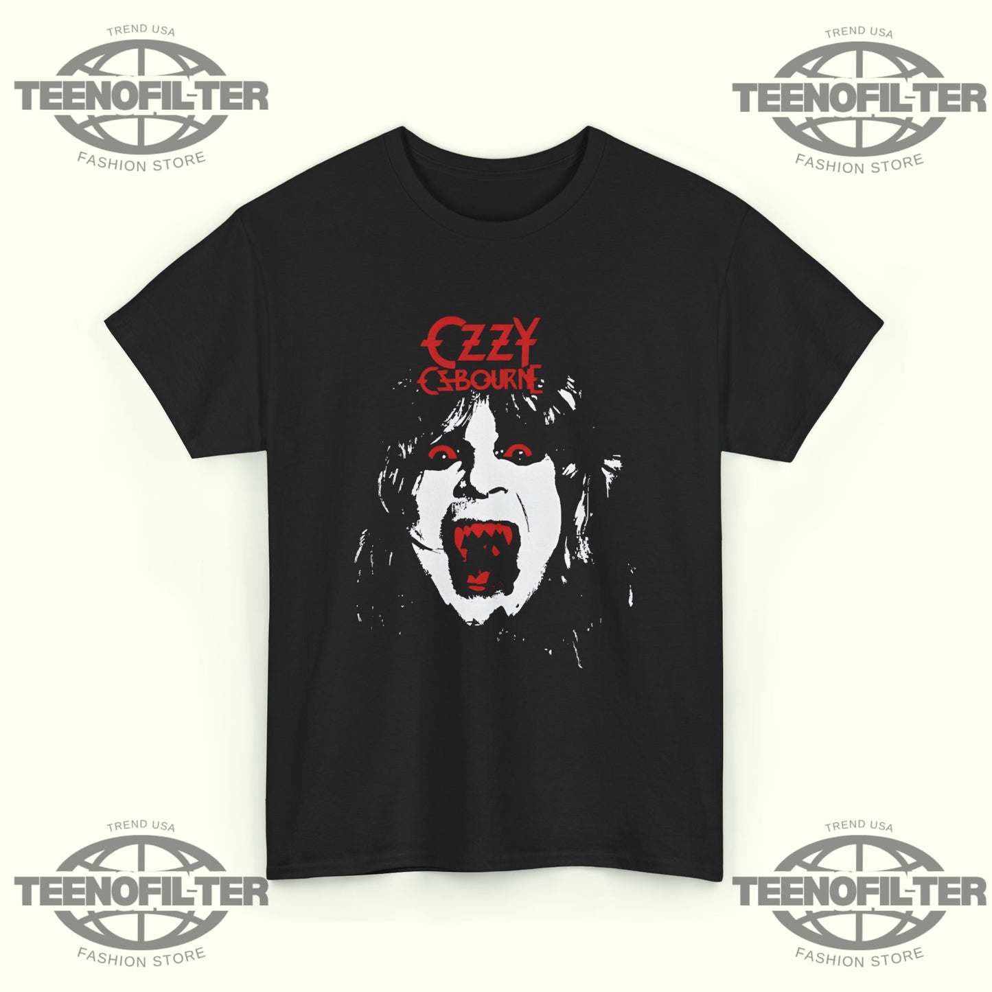 Yungblud x Ozzy Osbourne Vampire Scream T-Shirt – Gothic Rock Legend Punk Chaos Graphic Tee - Tee No Filter