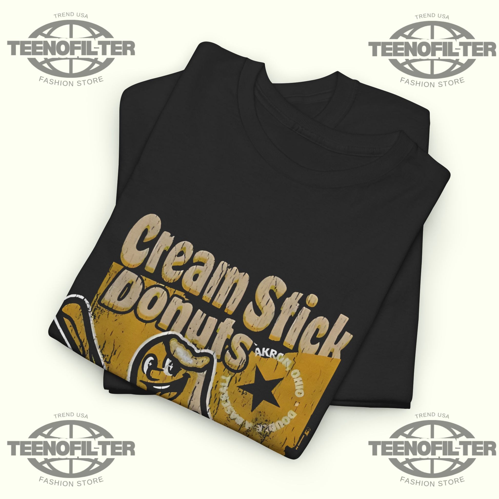 Cream Stick Donuts Ohio T-Shirt - Tee No Filter