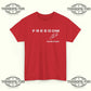 Red Freedom Charlie Kirk Signature T-shirt - Tee No Filter