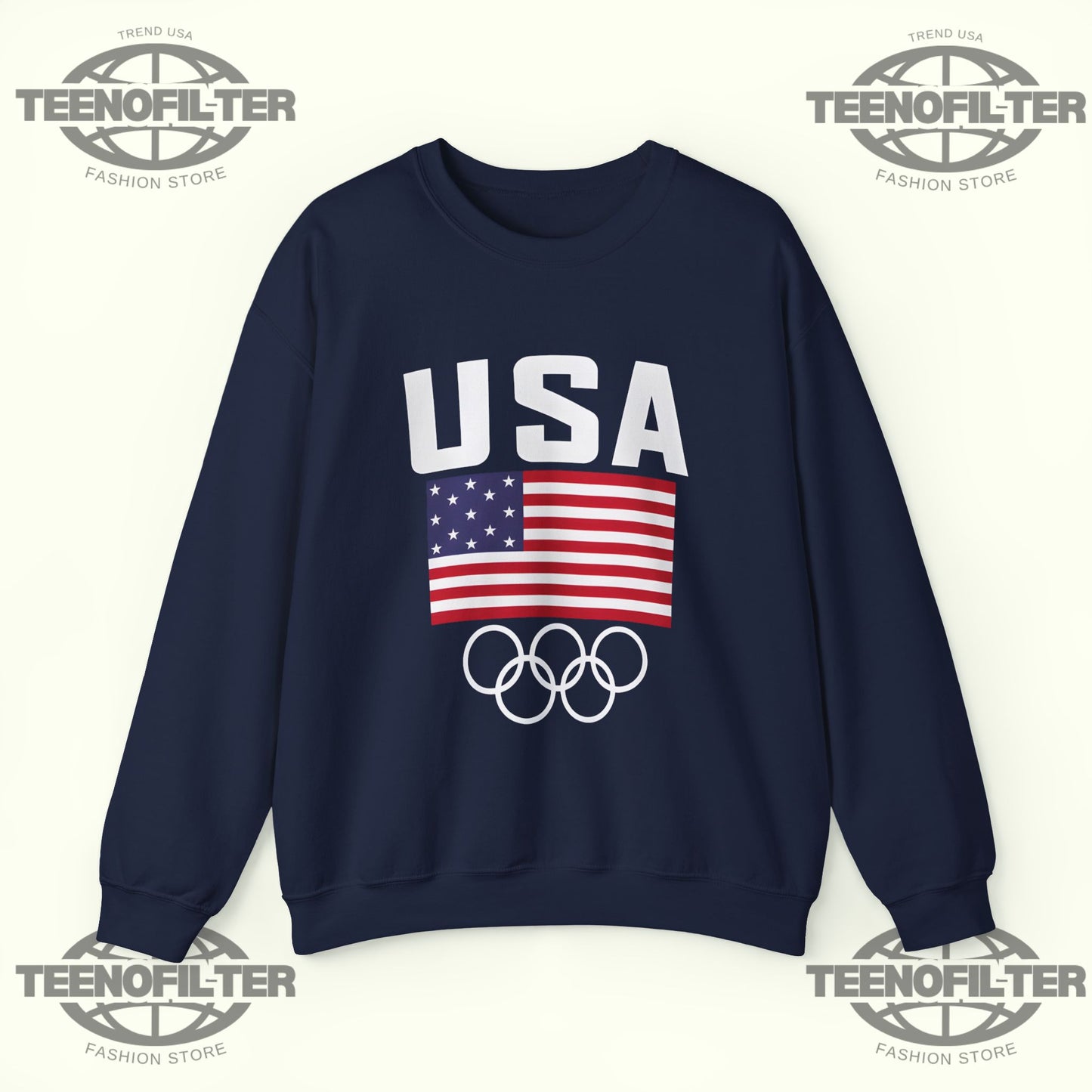 USA Olympic White House Visit Sweatshirt – Team USA Champions Edition Patriotic Crewneck - Tee No Filter