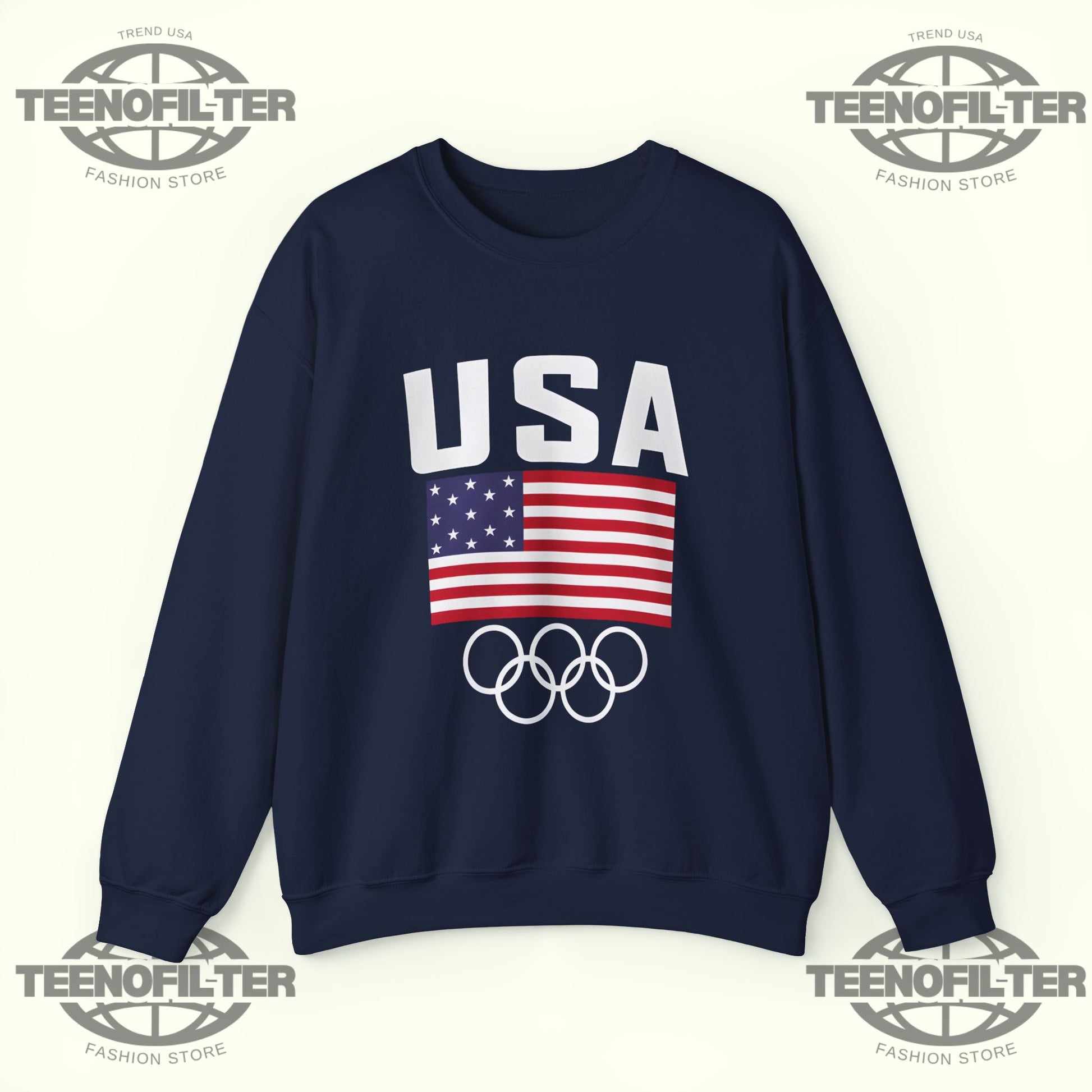 USA Olympic White House Visit Sweatshirt – Team USA Champions Edition Patriotic Crewneck - Tee No Filter