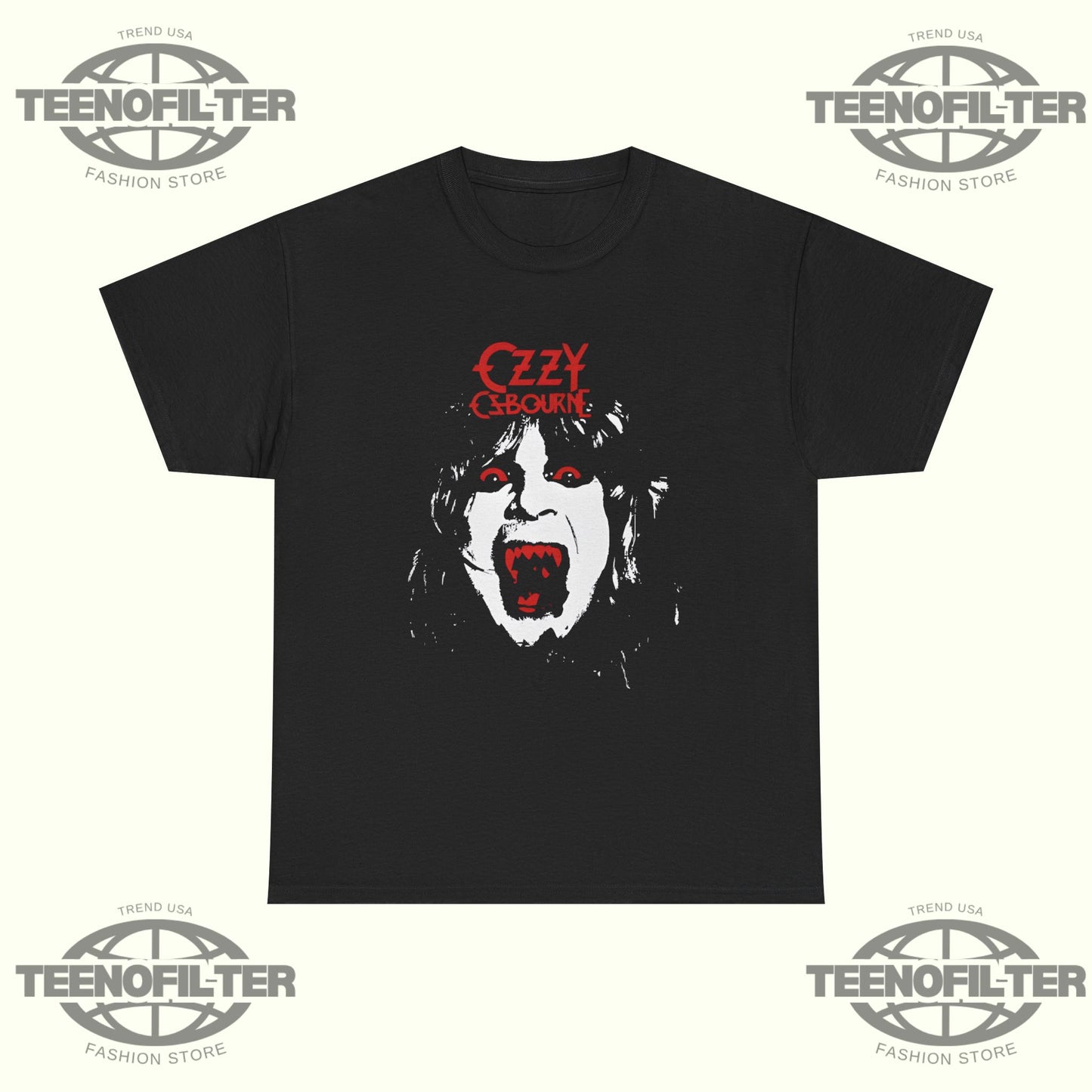 Yungblud x Ozzy Osbourne Vampire Scream T-Shirt – Gothic Rock Legend Punk Chaos Graphic Tee - Tee No Filter