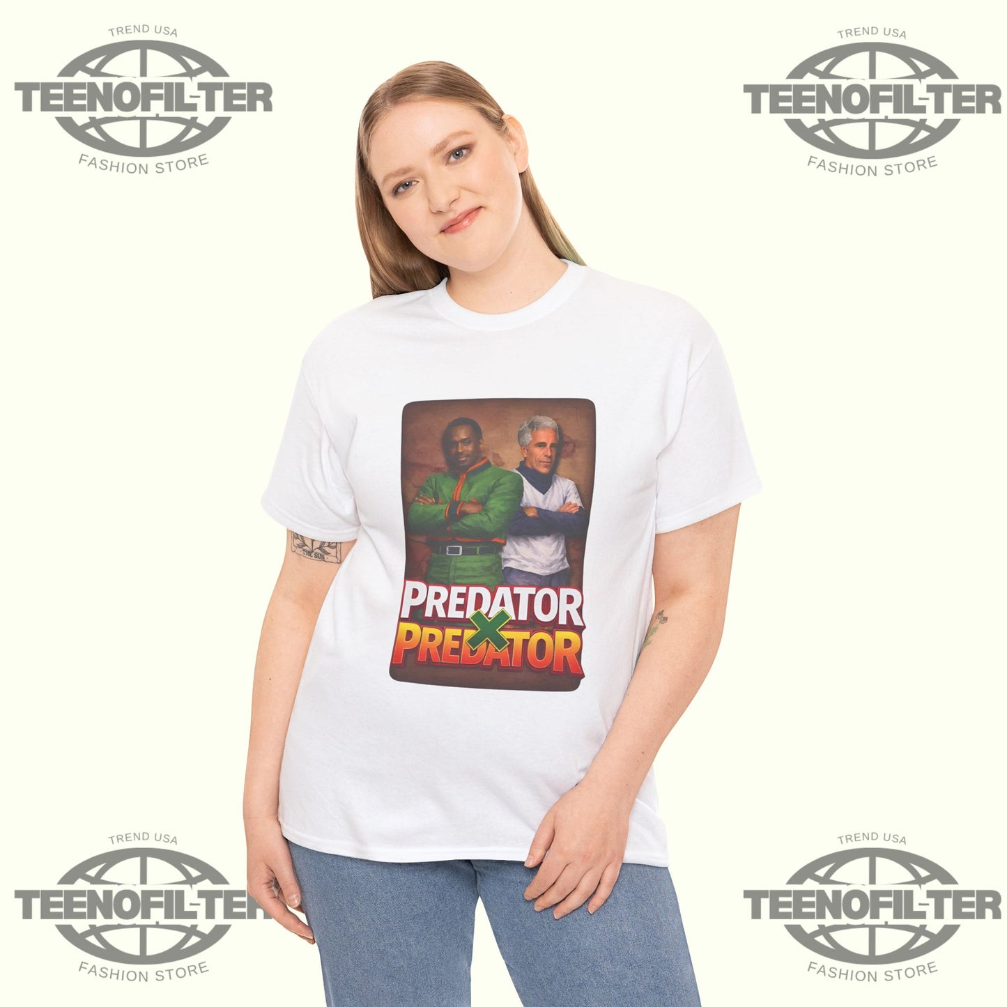 Epstein And Diddy Predator X Predator T-Shirt - Tee No Filter