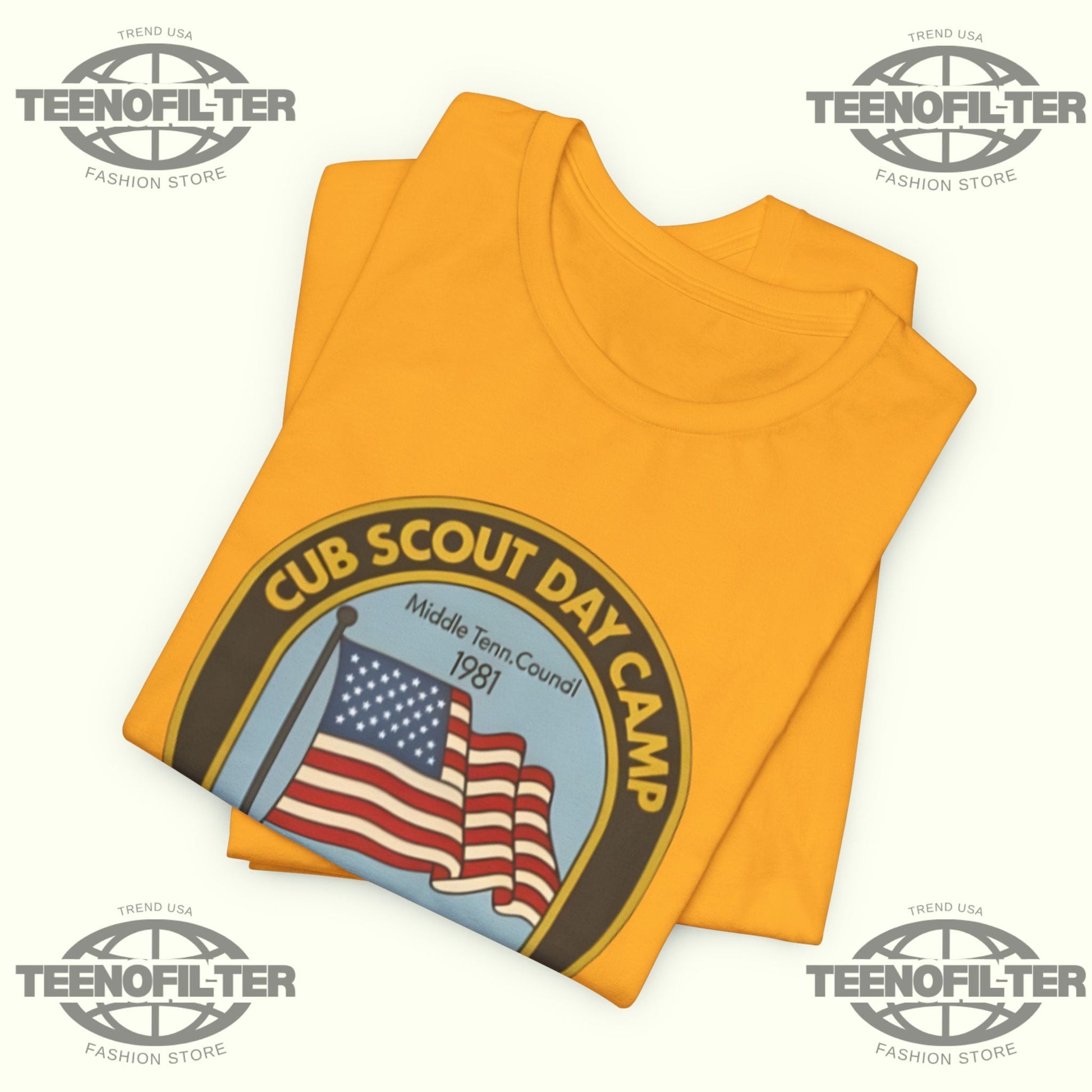 Cub Scout Day Camp Middle Tenn. Council 1981 T-Shirt Printify