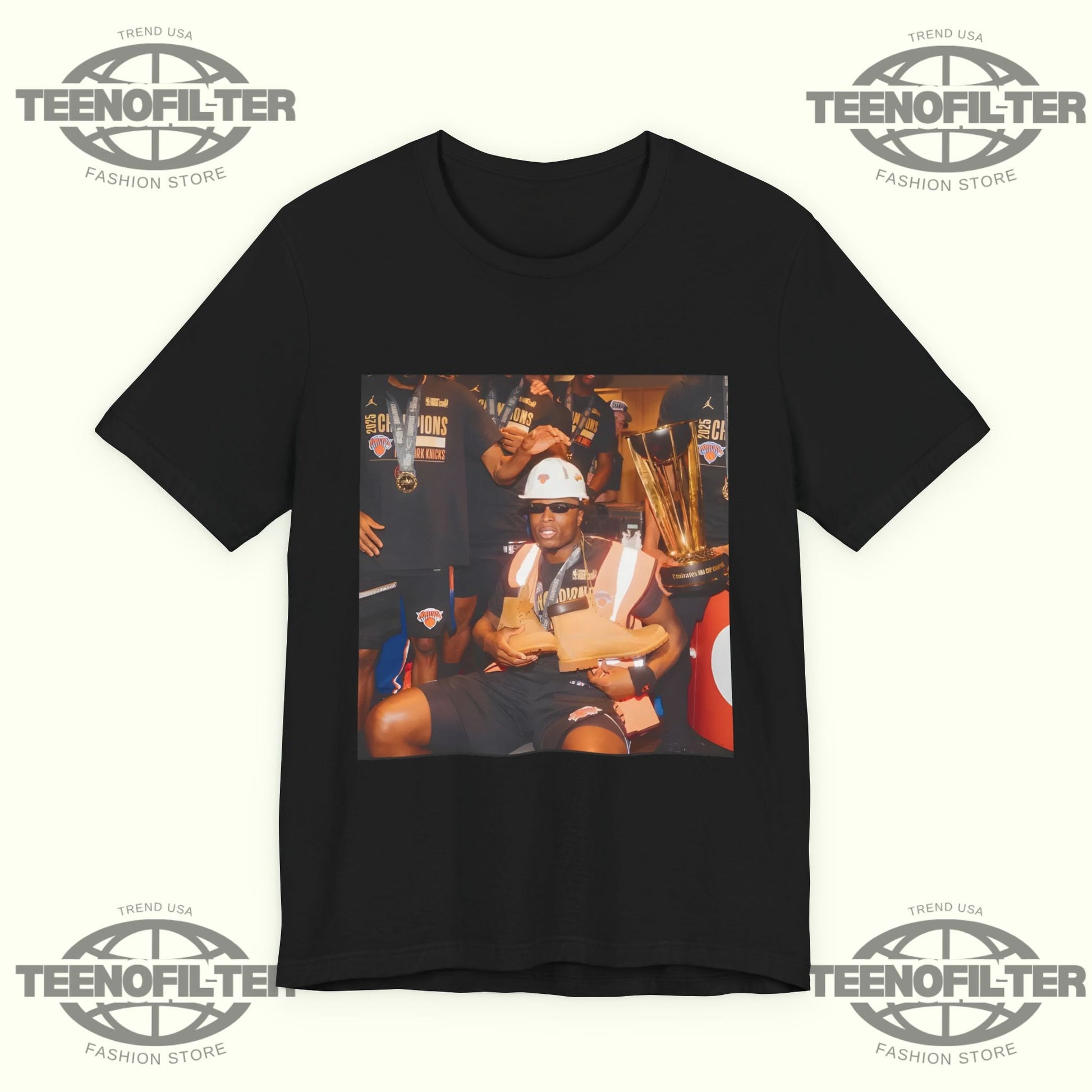 New York Knicks Locker Room Celebrating T-Shirt Printify