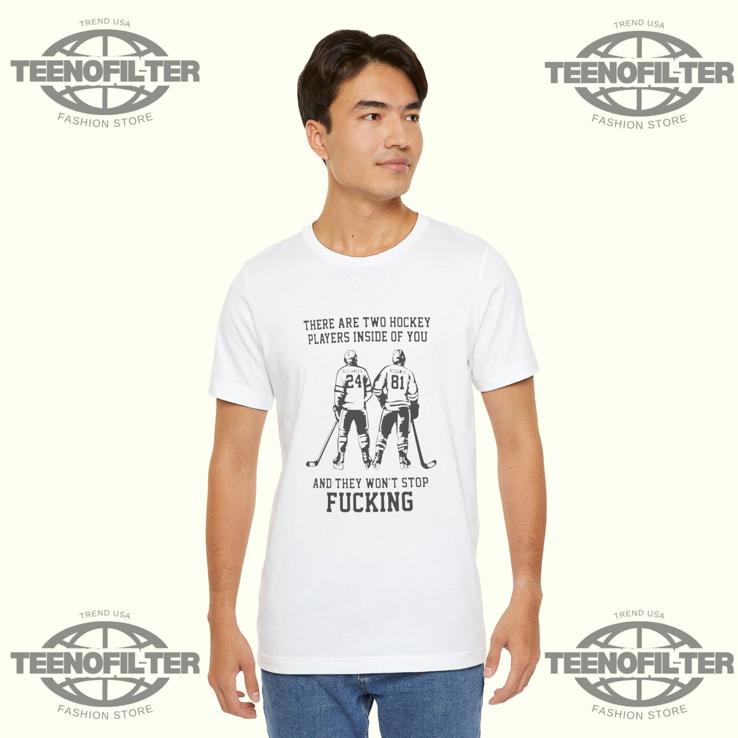 There Are Two Hockey Players T-shirt Printify