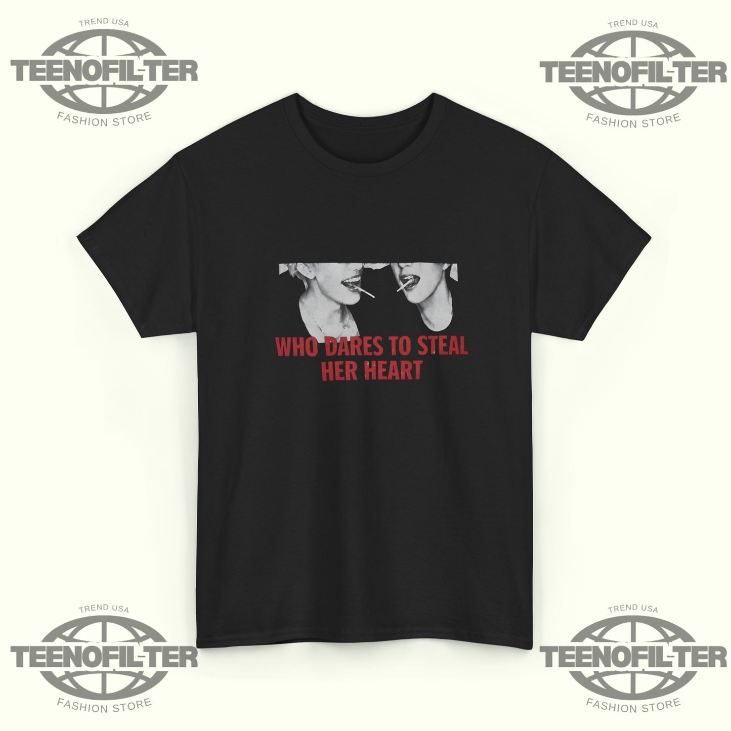 Who Dares to Steal Her Heart T‑Shirt | Fan‑Inspired K‑Pop Streetwear Graphic Tee - Tee No Filter