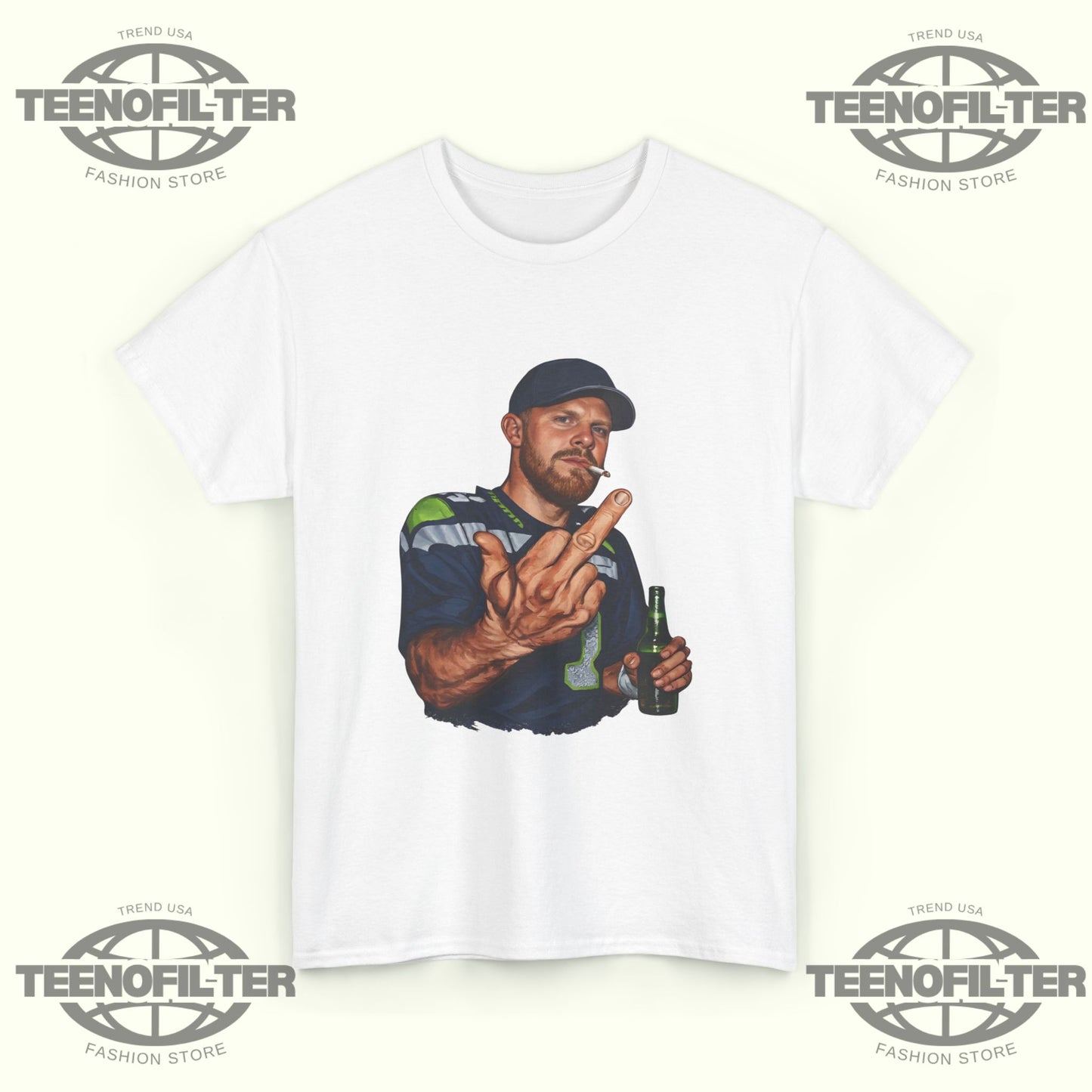 Sam Darnold Middle Finger T-shirt - Tee No Filter