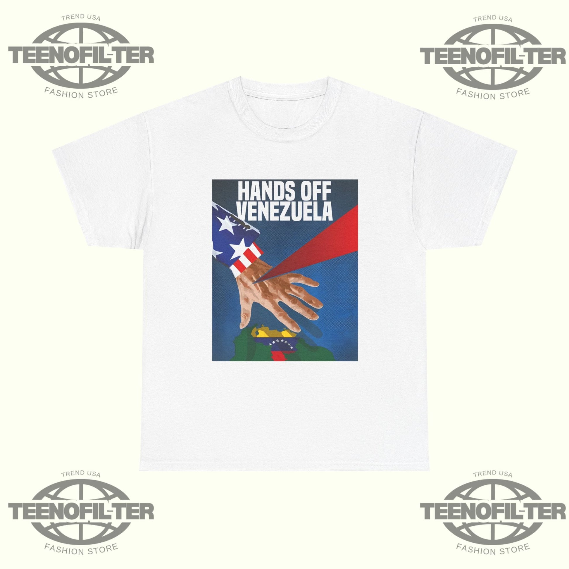 Hands Off Venezuela! Down With U.S. Imperialism T-Shirt Printify