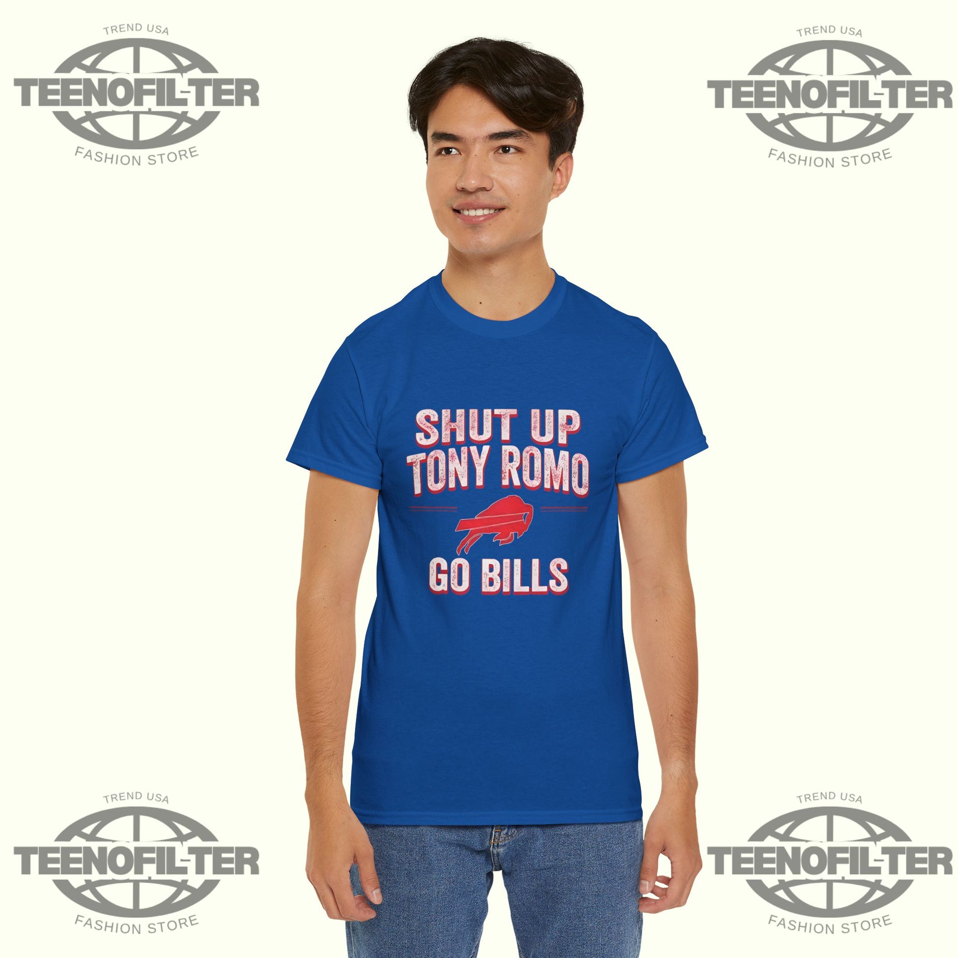 Shut Up Tony Romo Go Bills T-Shirt - Tee No Filter