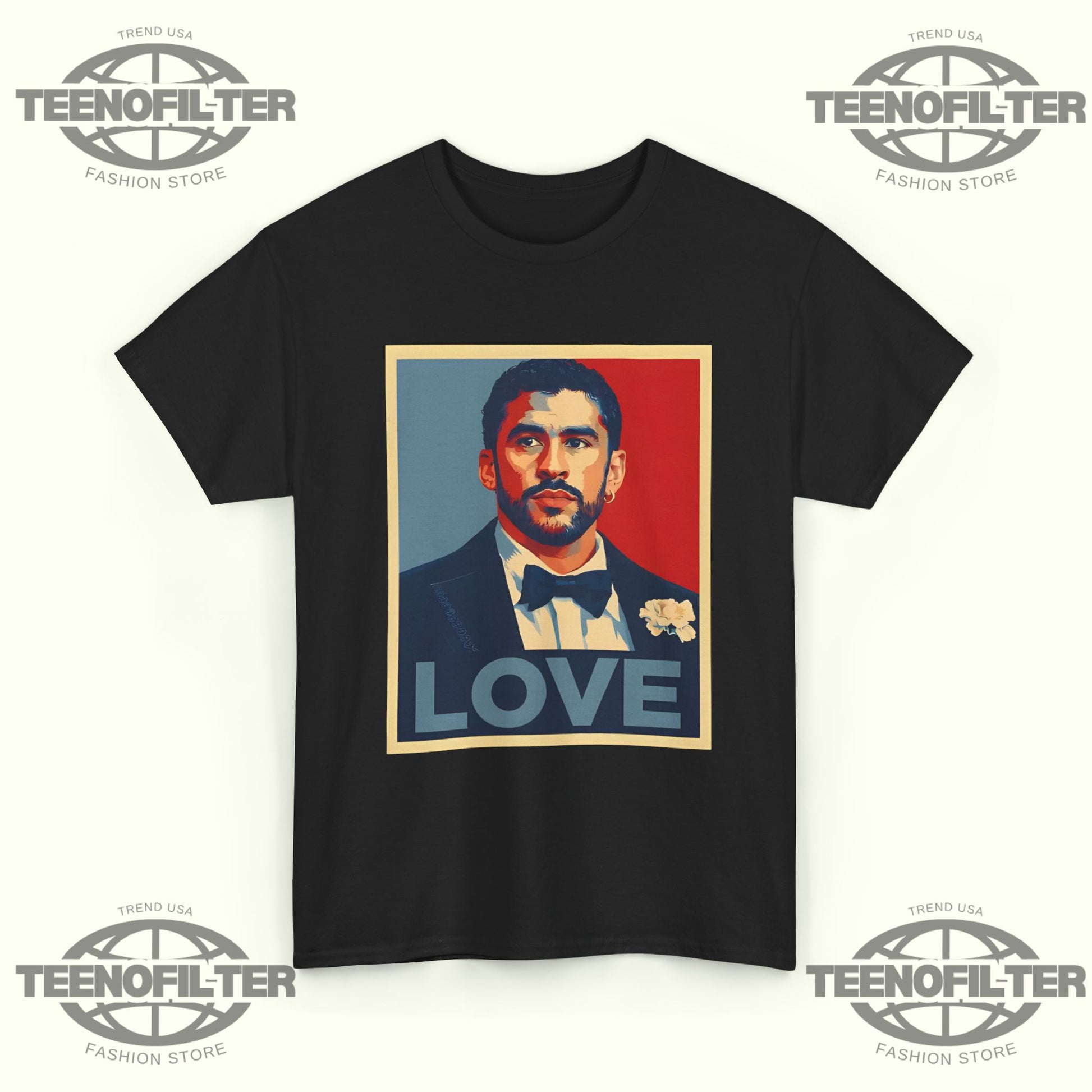 Bad Bunny Love T-Shirt - Tee No Filter